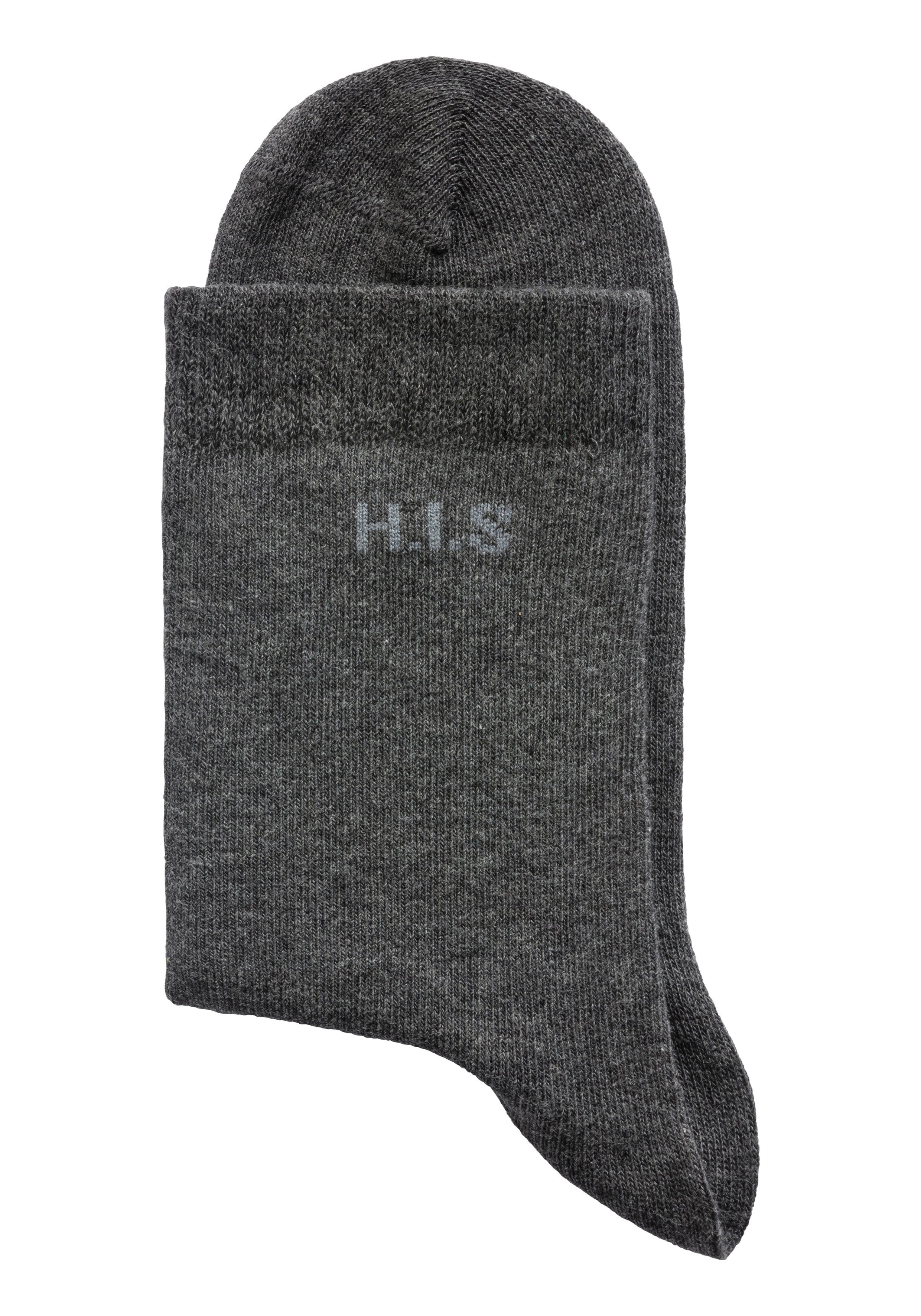 H.I.S Sokken met ingebreid logo (set, 16 paar)