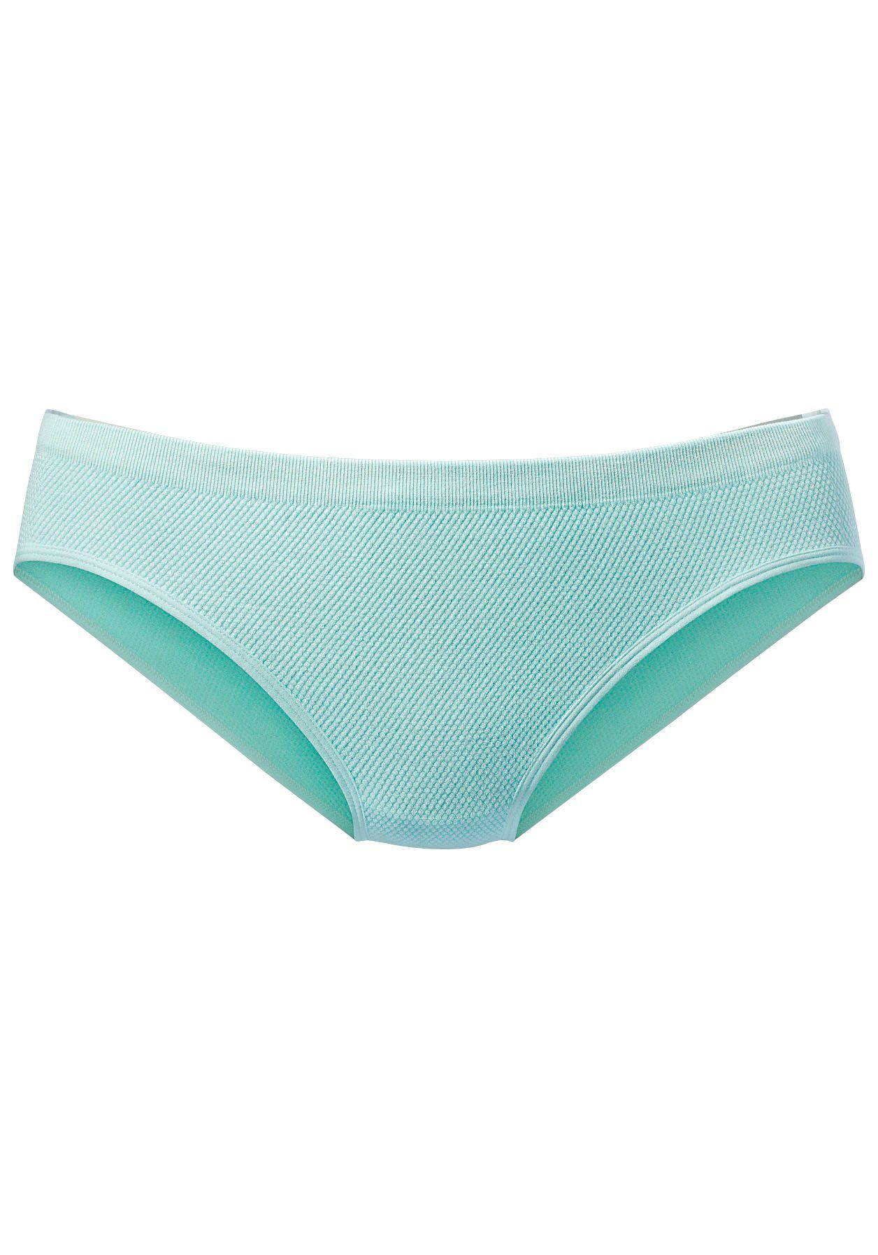 Lascana Slip van prettig zacht katoen slips maat 36/38 blauw