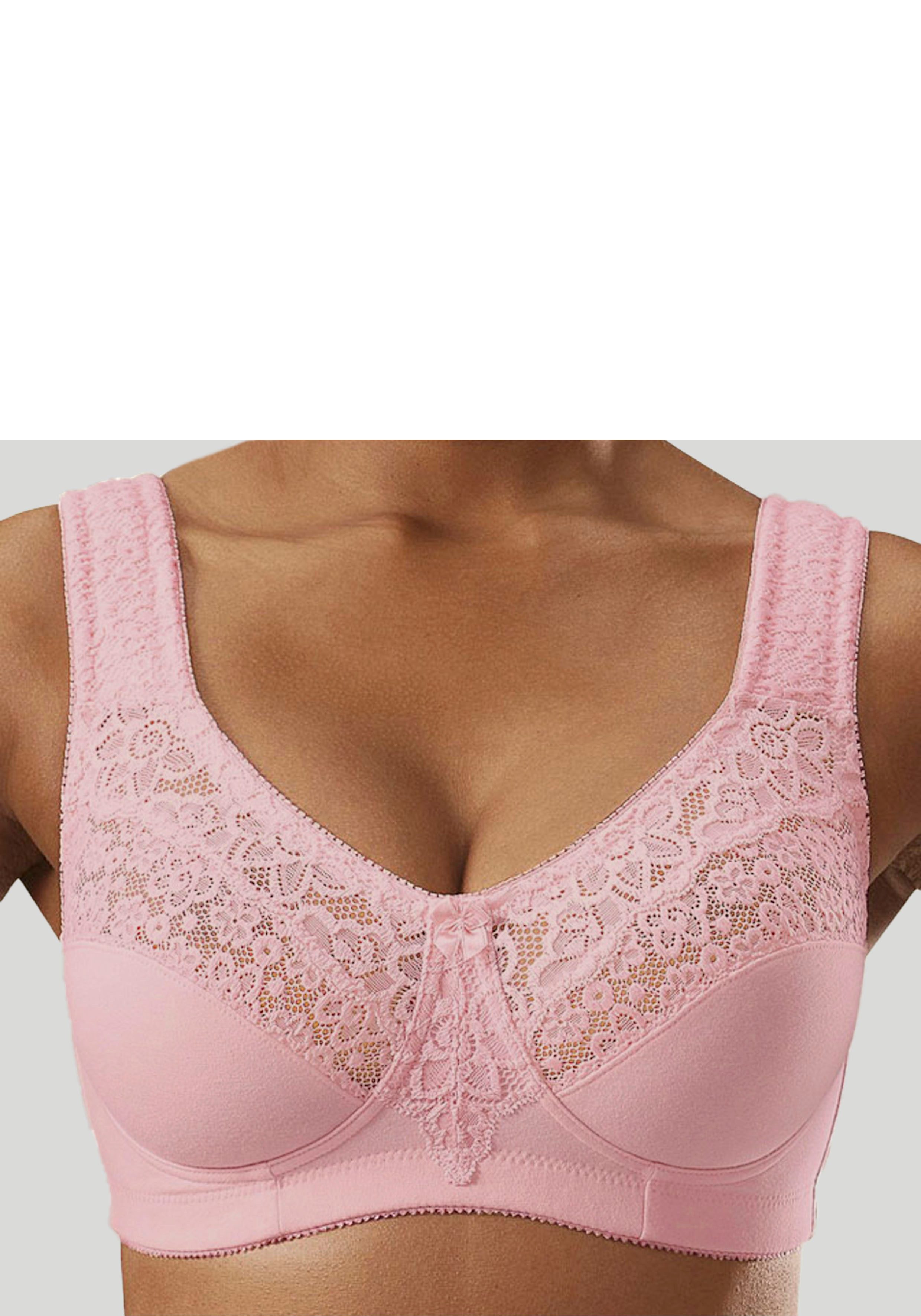 Petite fleur Steun-bh zonder beugels, met elegante kant, basic dessous (Set van 2)
