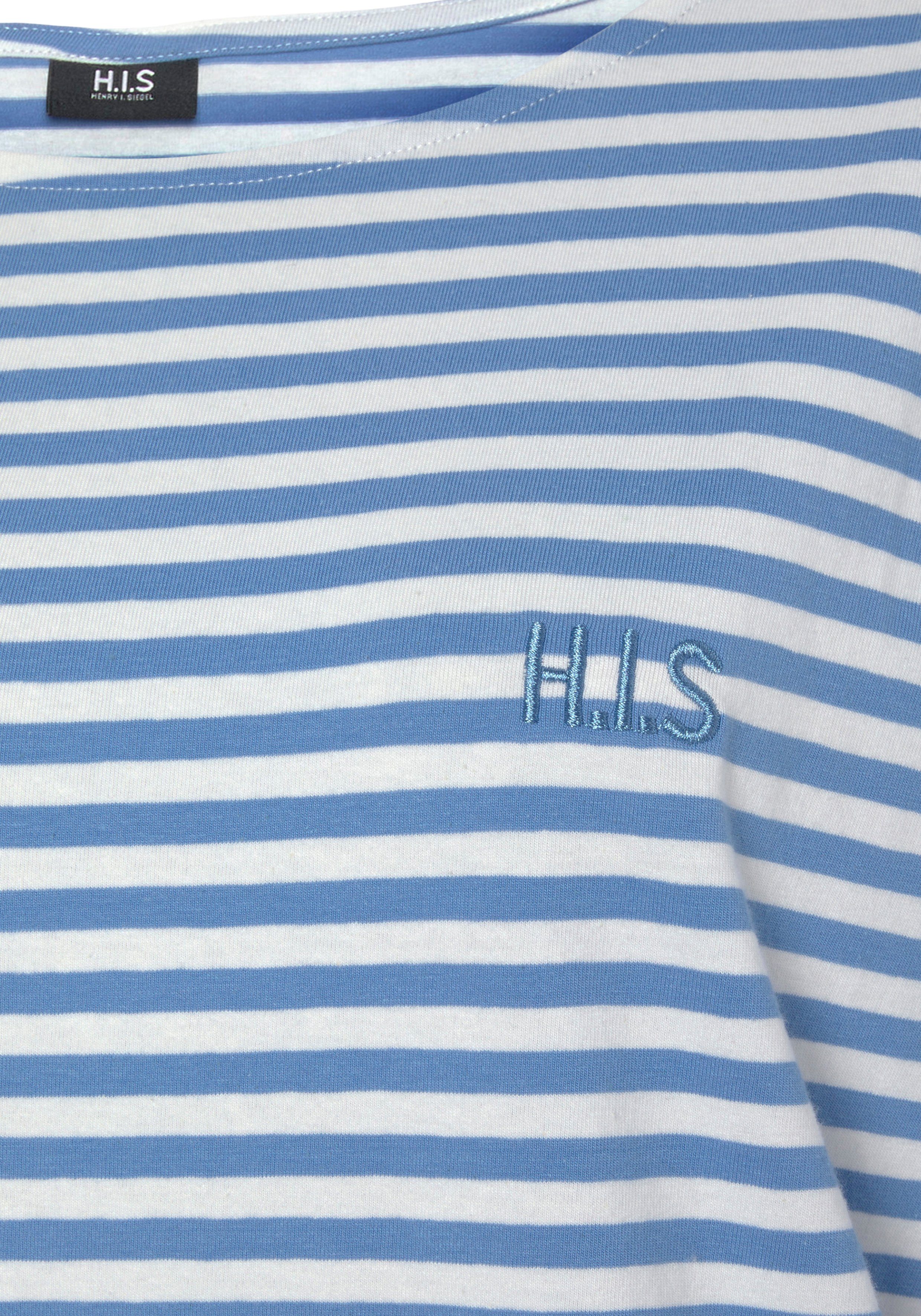 H.I.S Nachthemd met logoborduursel op borsthoogte