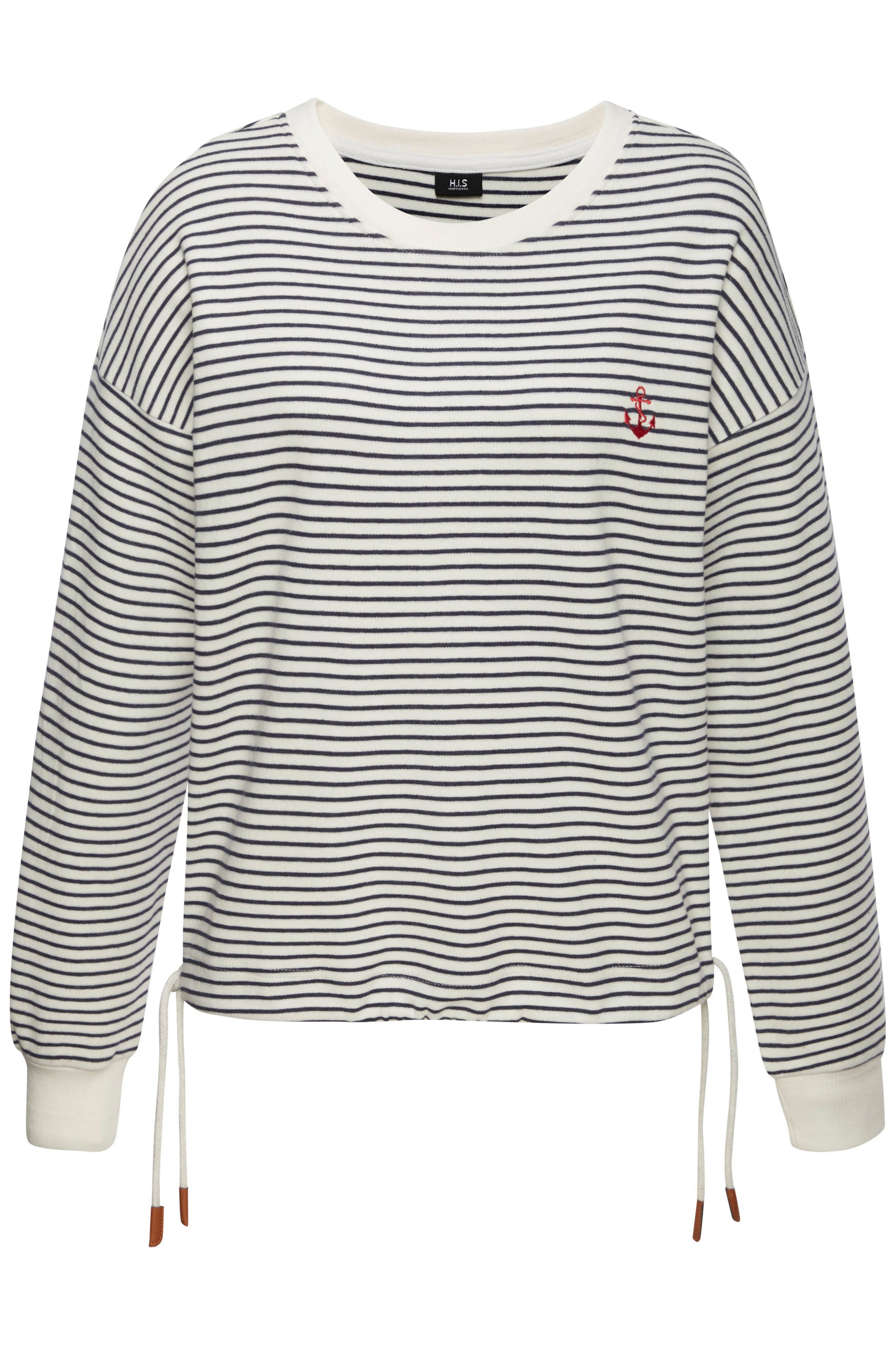 H.I.S Sweatshirt met koord aan de zoom, loungewear