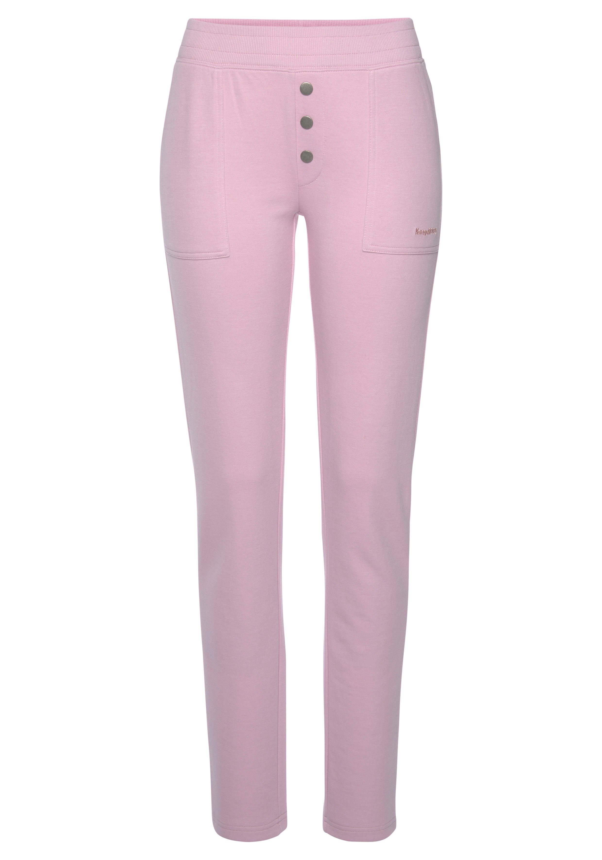 KangaROOS Relaxbroek met decoratieve knopen, loungepak