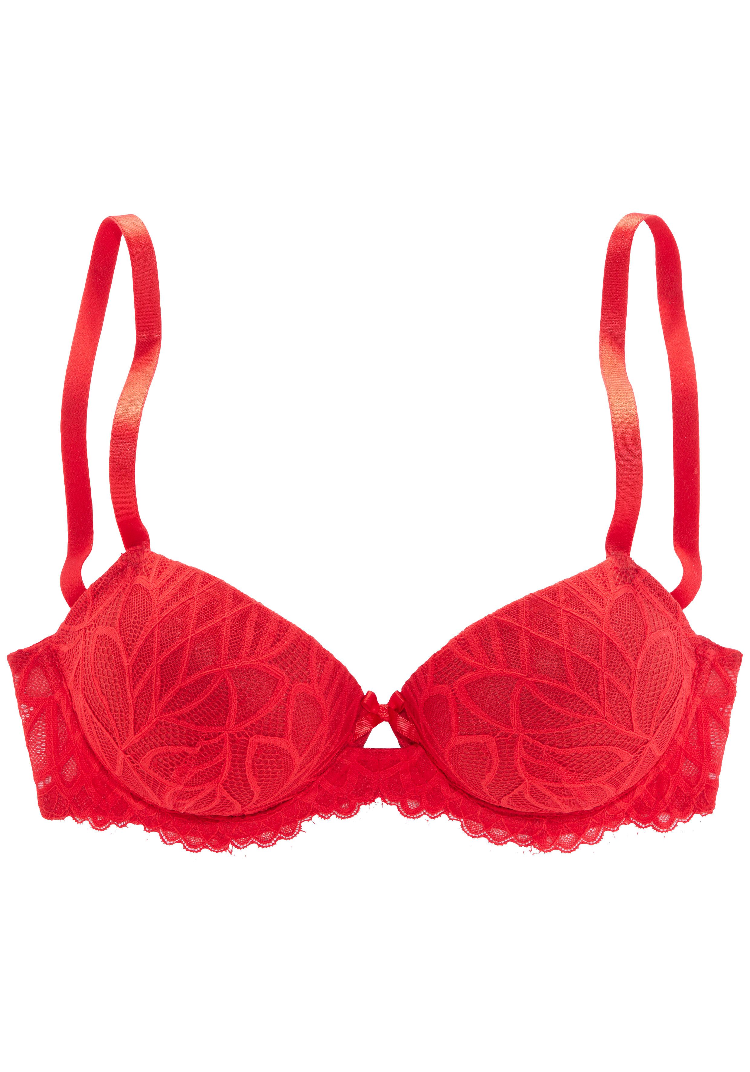 Lascana Bh met steuncups Cara met beugel rondom van filigraan kant, sexy lingerie