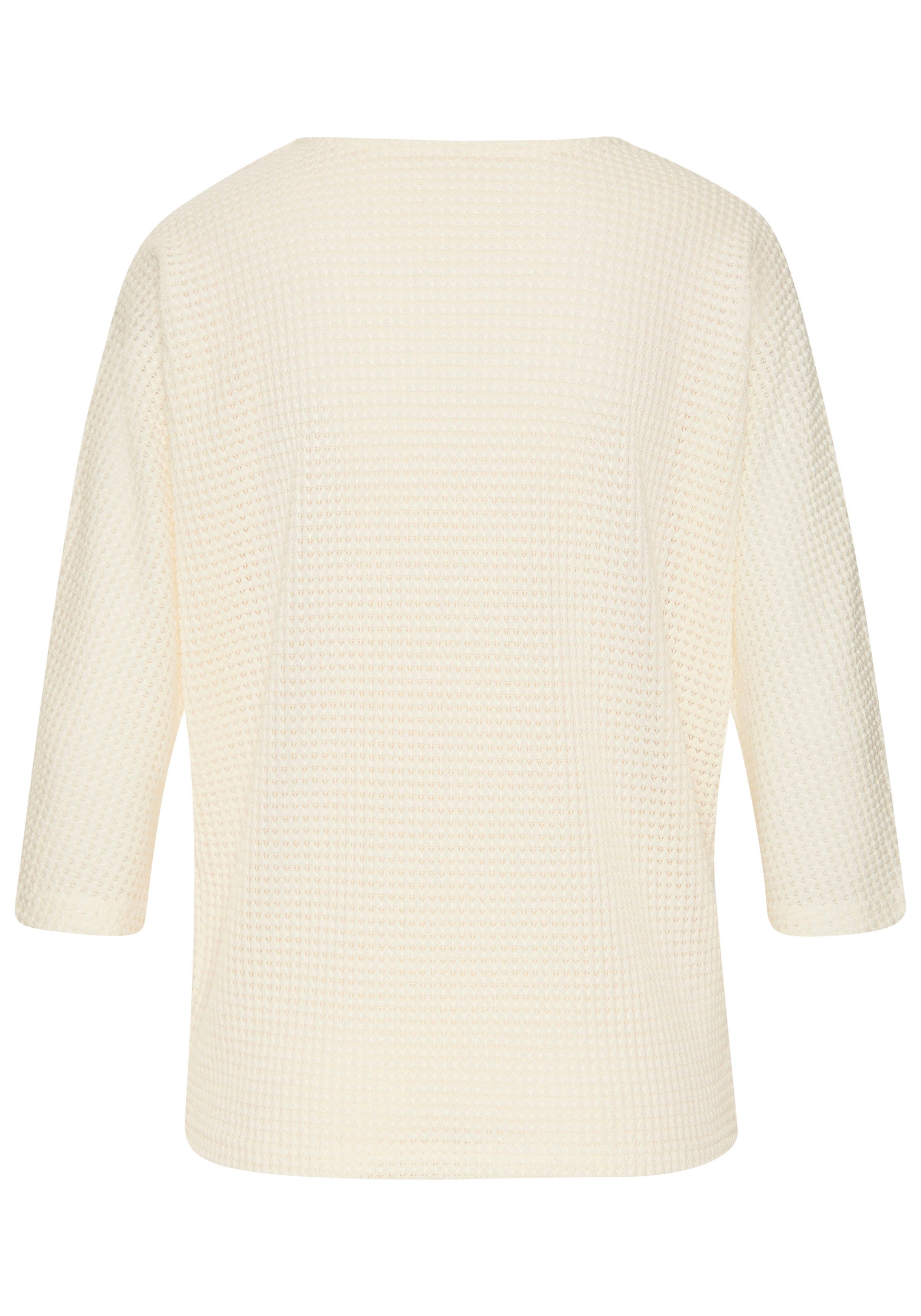 Vivance Shirt met 3/4 mouwen Van strijkvrije wafelstof van kreukvrije breikwaliteit