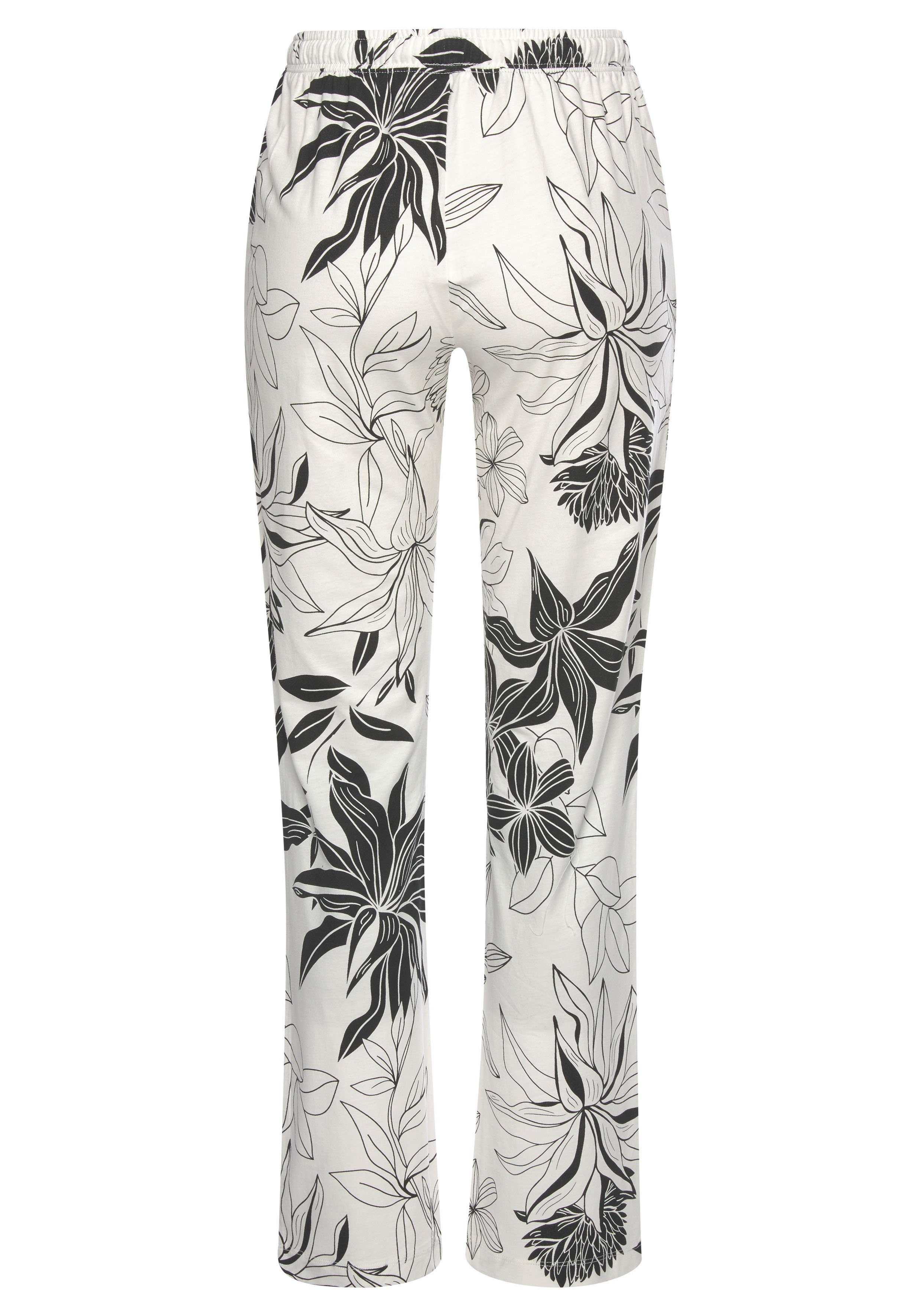 Lascana Pyjamabroek met bloemenprint