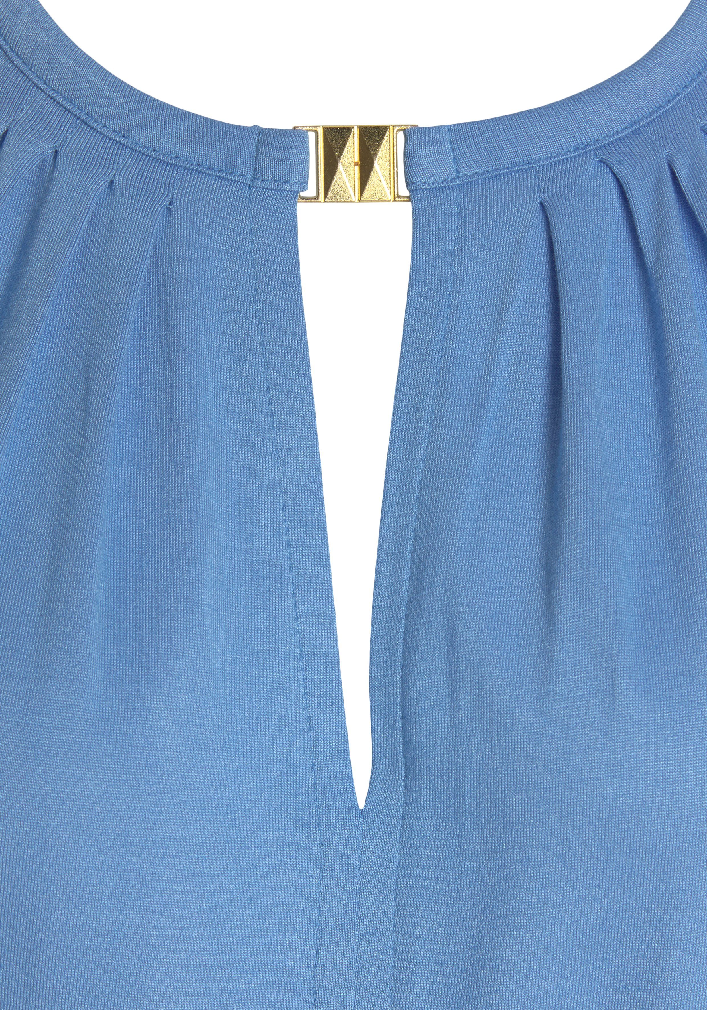 Lascana Tanktop met decoratief accessoire, casual blousetop, elegant