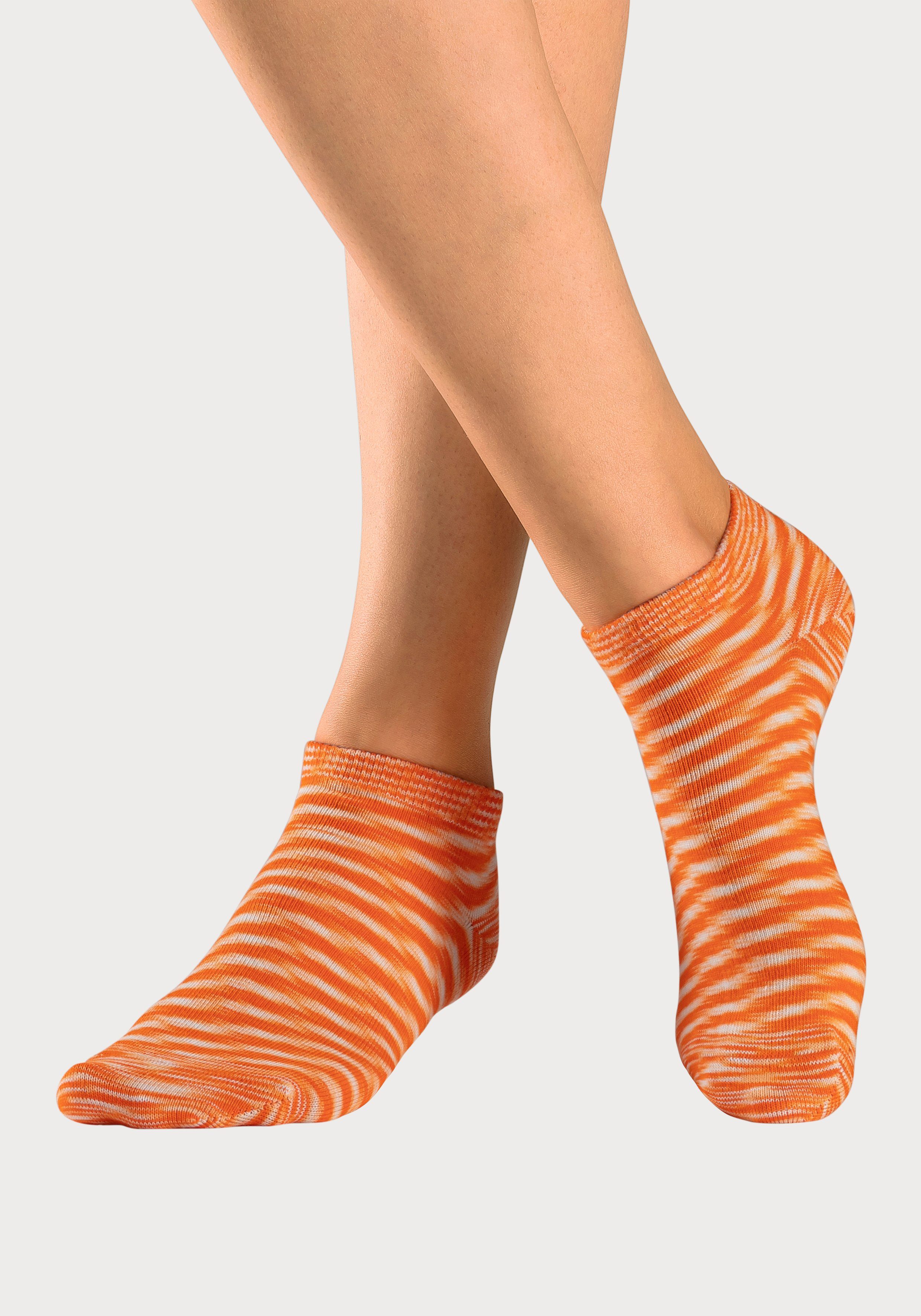 H.I.S Sneakersokken met gekleurd garen (set, 6 paar)