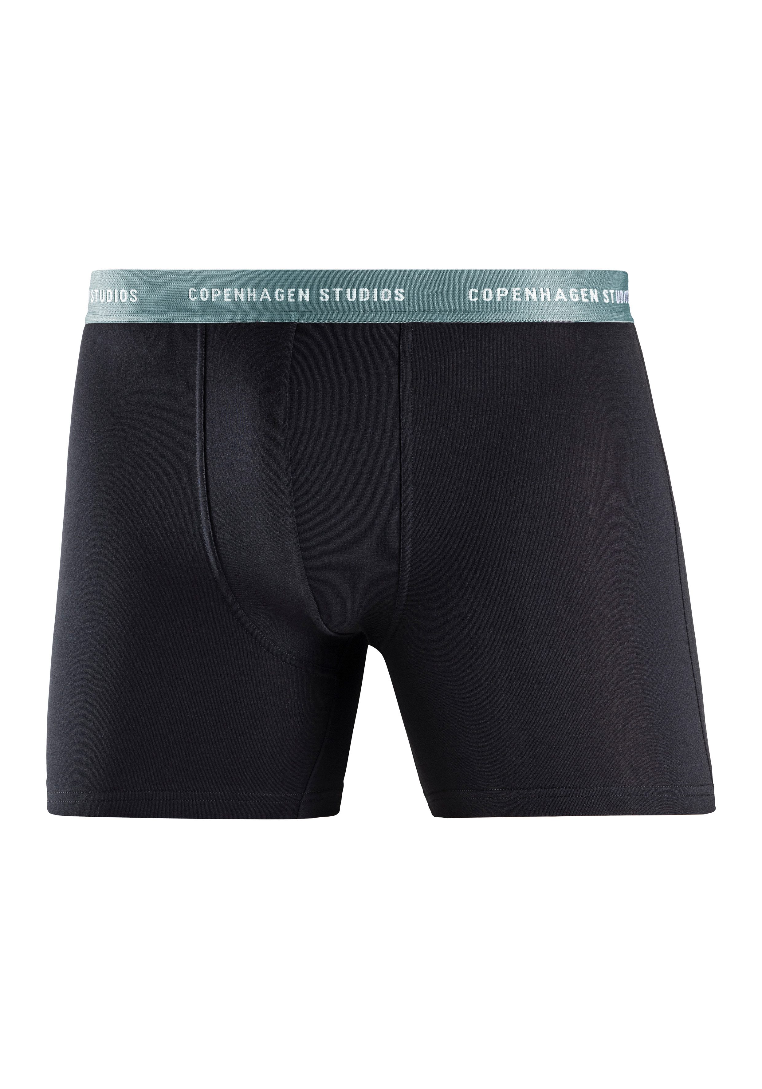 Copenhagen Studios Lange boxershort Boxershorts voor heren met langere pijpen en logo-tailleband (set, 3 stuks)