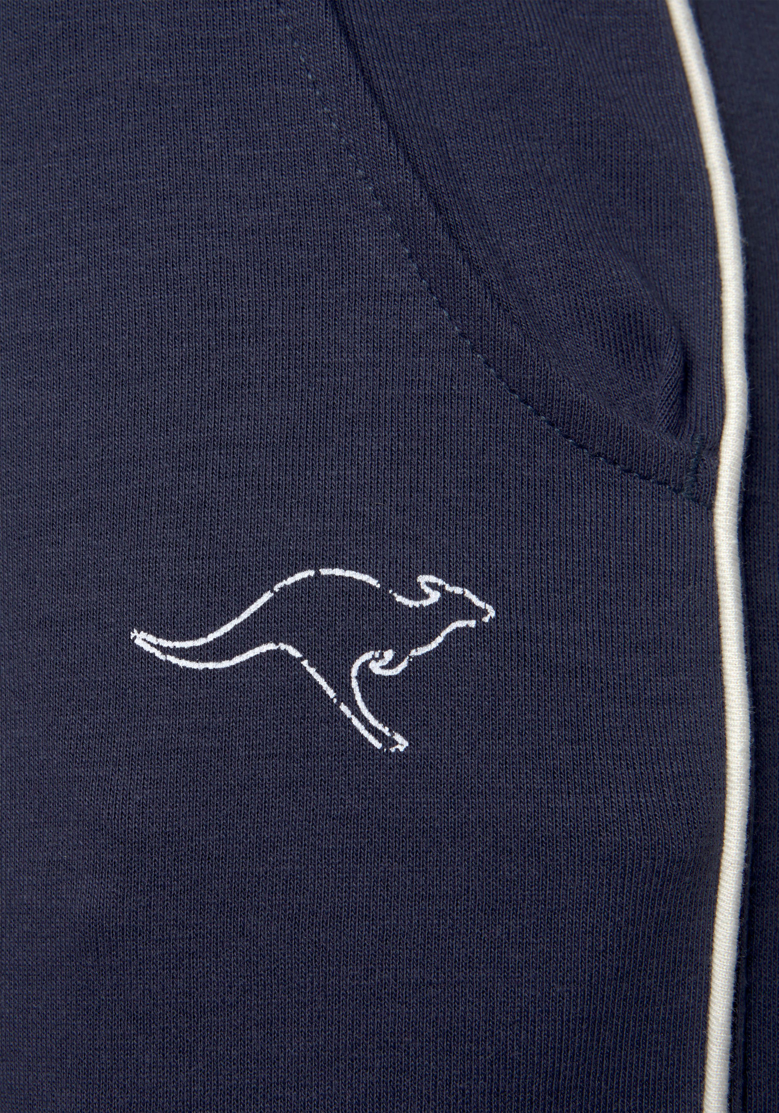 KangaROOS Relaxbroek met contrasterende piping, loungepak