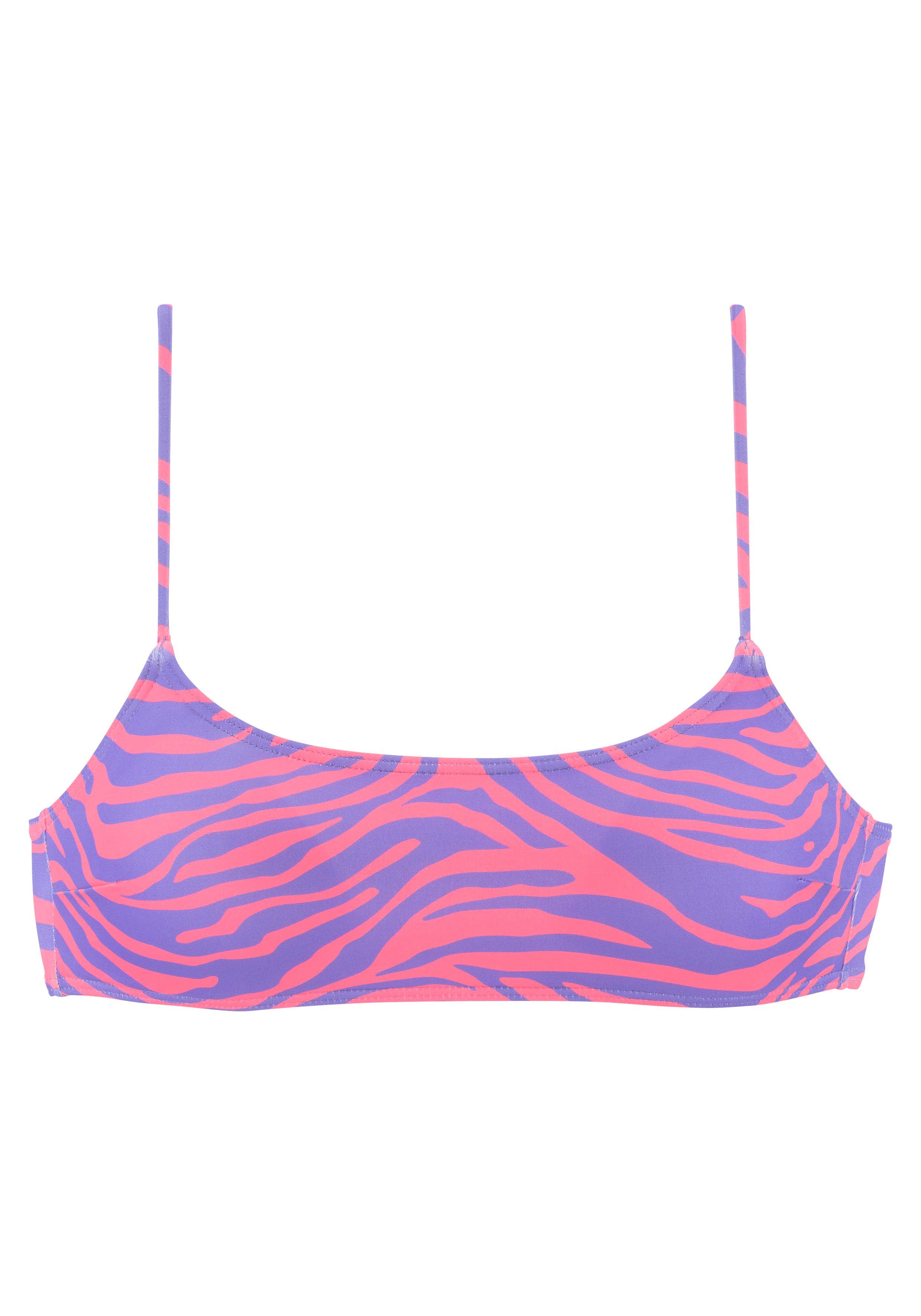 Venice Beach Bustierbikinitop Fjella in tweekleurige animal-look