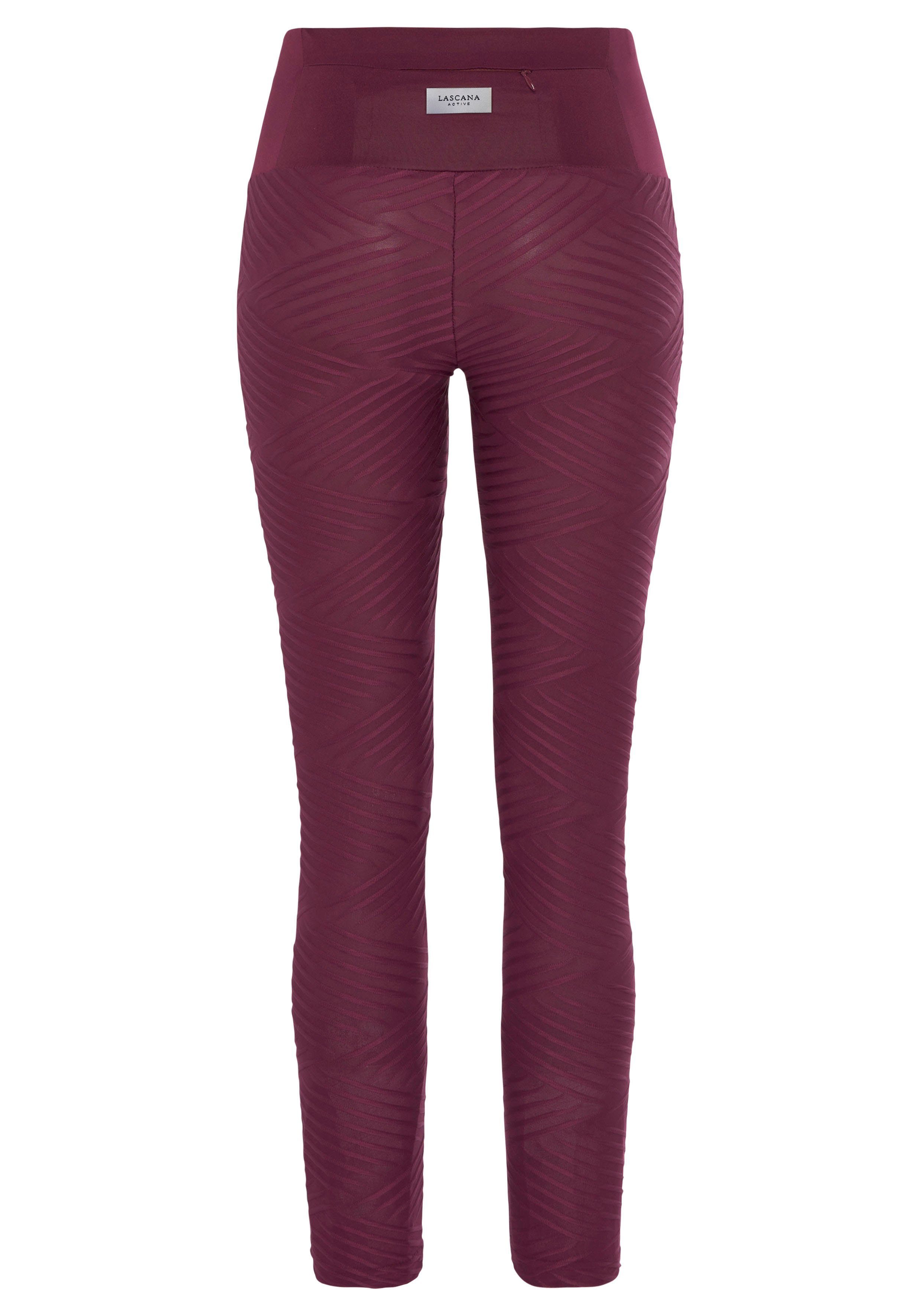 active by Lascana Legging -Sportleggings Sportleggings met 3D-structuur