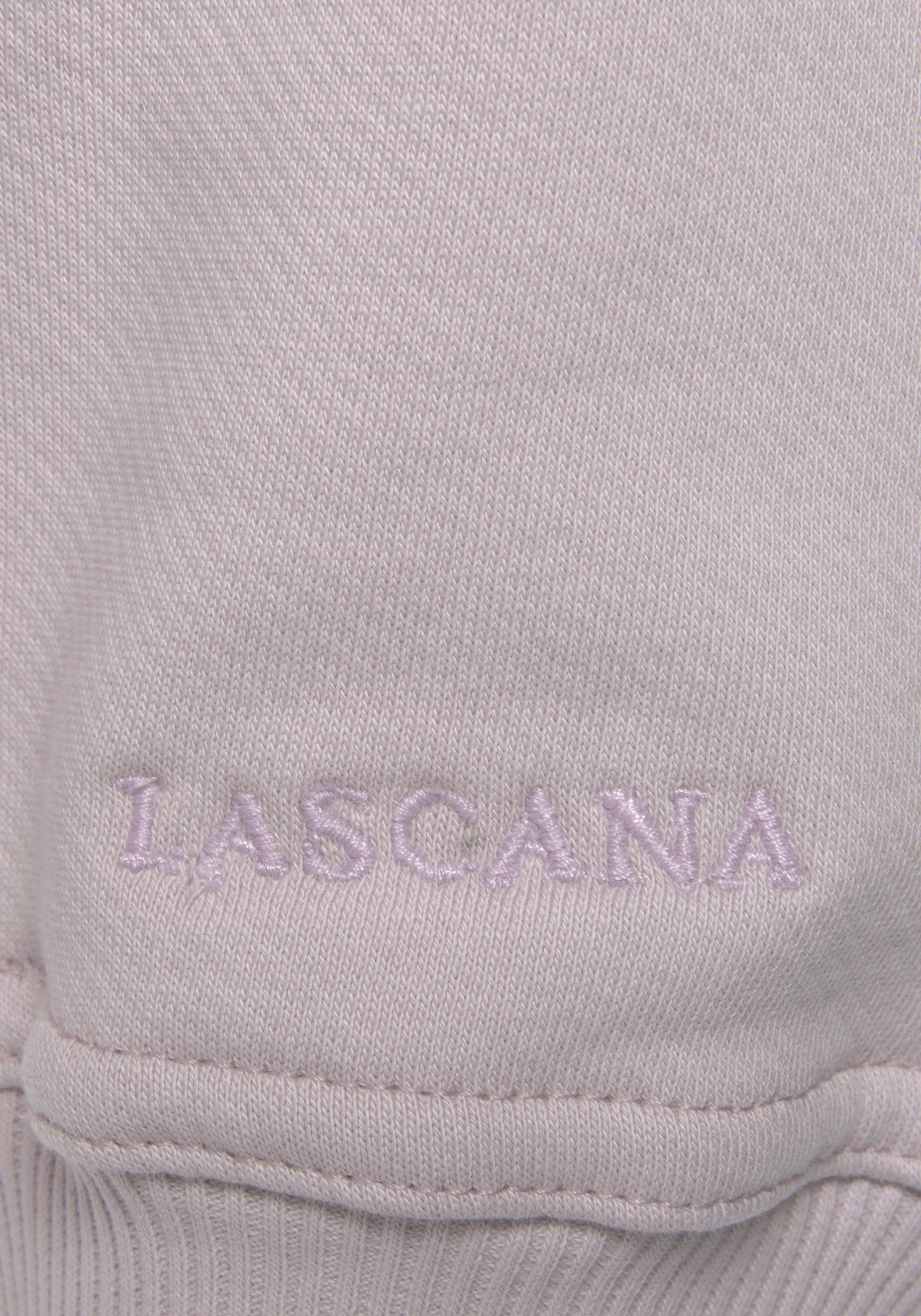 Lascana Sweatvest -lounge jas van biologische katoen, loungewear