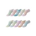 h.i.s sneakersokken met smalle ribboordjes (10 paar) multicolor