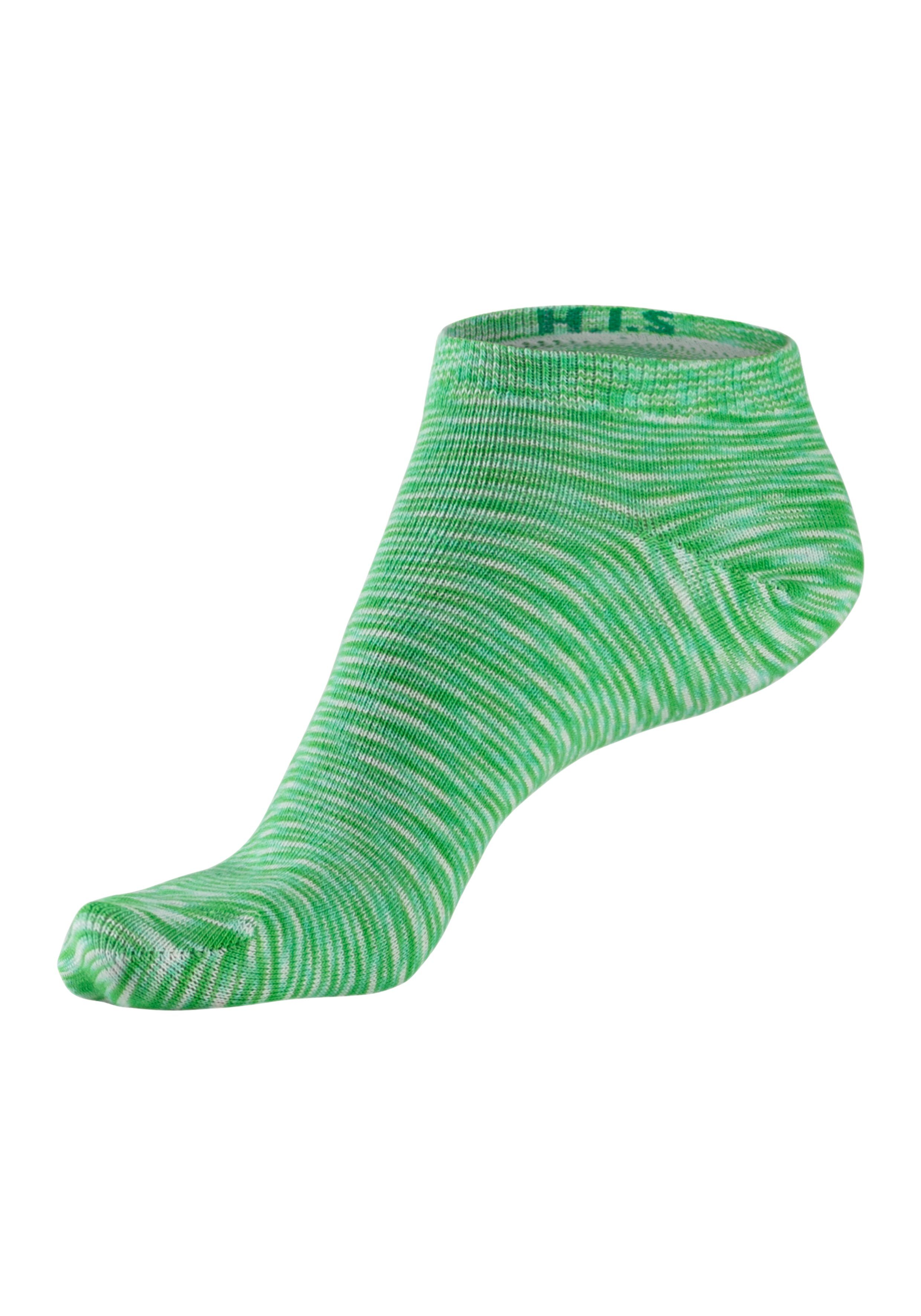 H.I.S Sneakersokken met gekleurd garen (set, 6 paar)