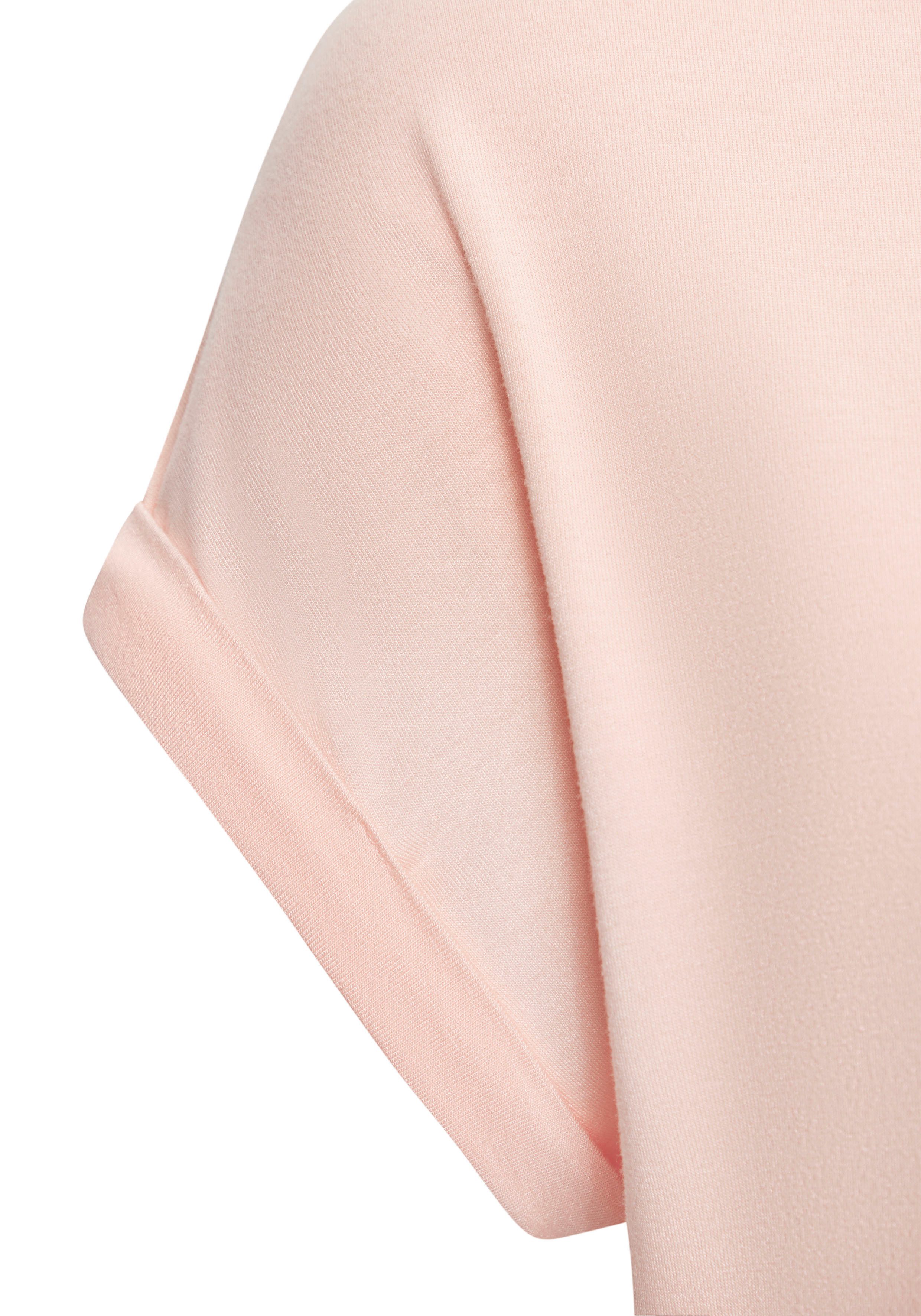 Lascana Shirt met korte mouwen Met Lascana hartprint van zachte viscose-stretch (1-delig)