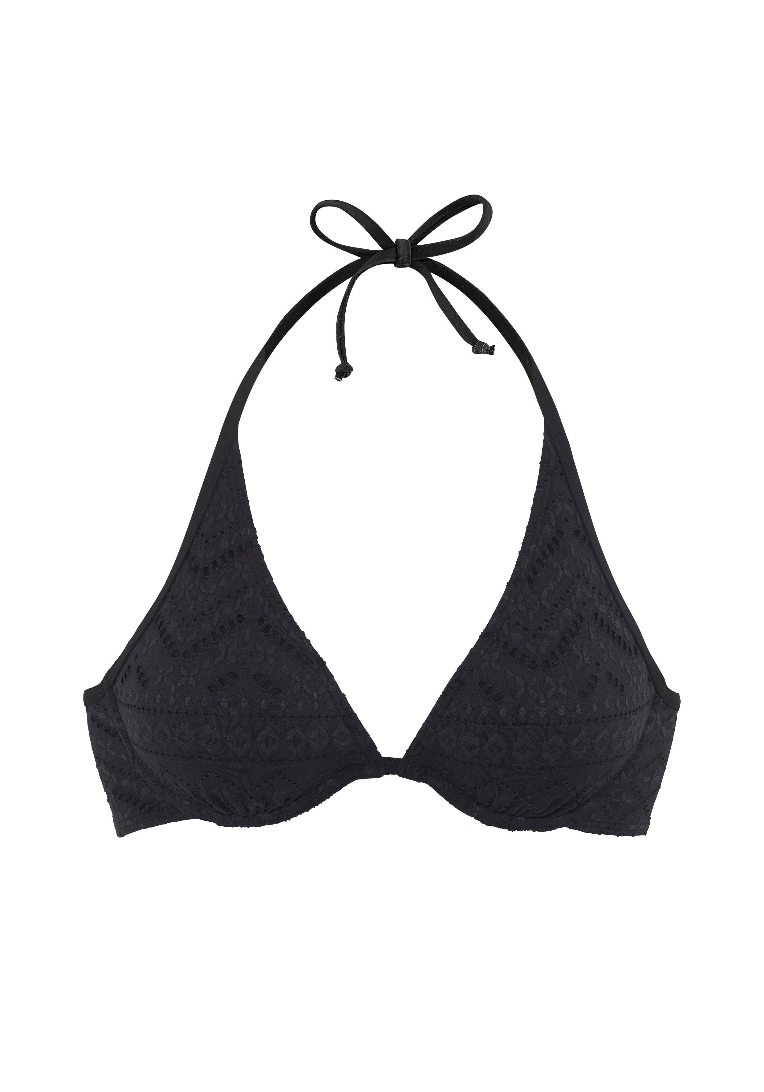 Lascana Beugelbikinitop Omara met broderie anglaise