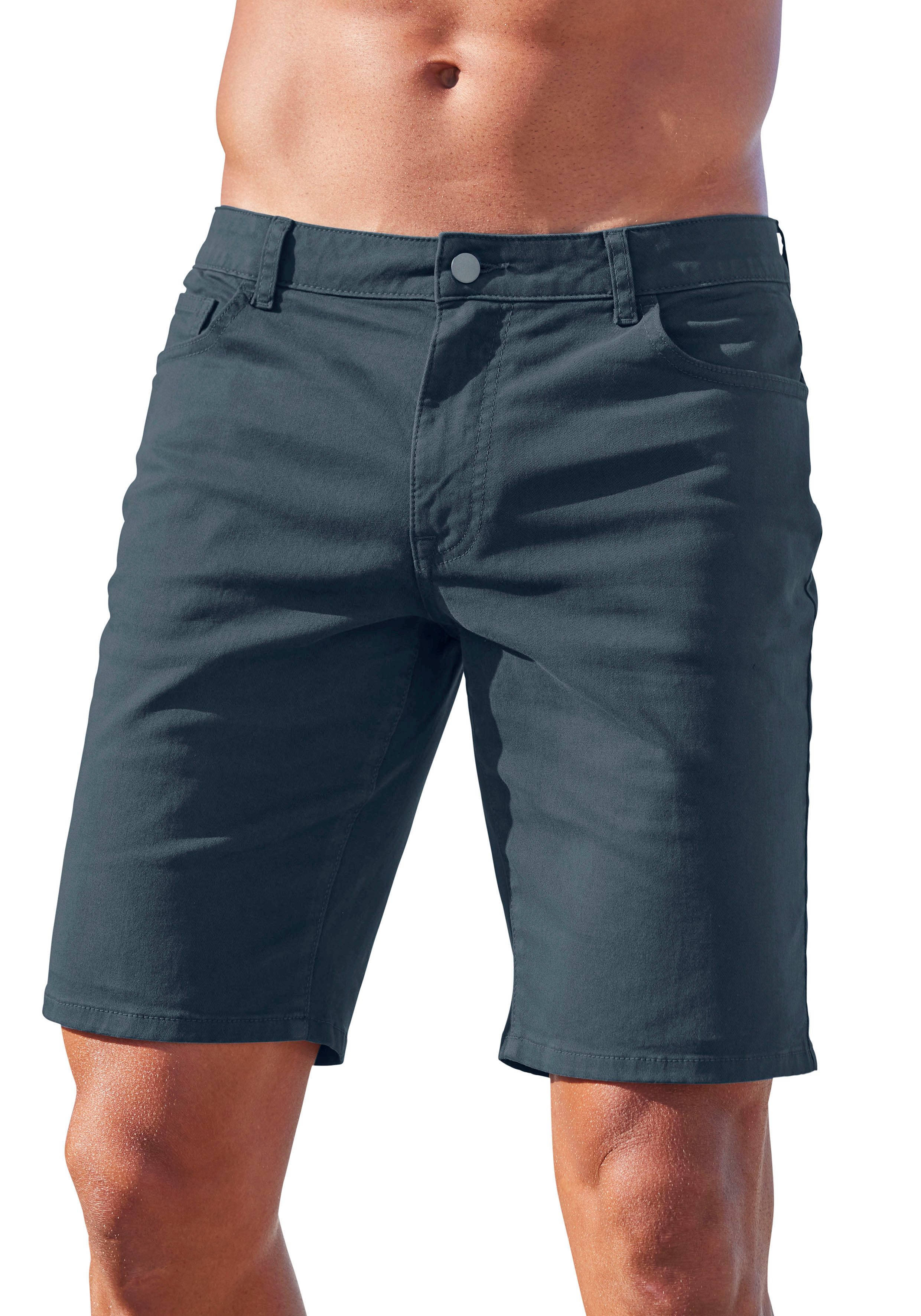 John Devin Chino-short Regular fit 5-pocket chino-shorts van elastische katoenkwaliteit