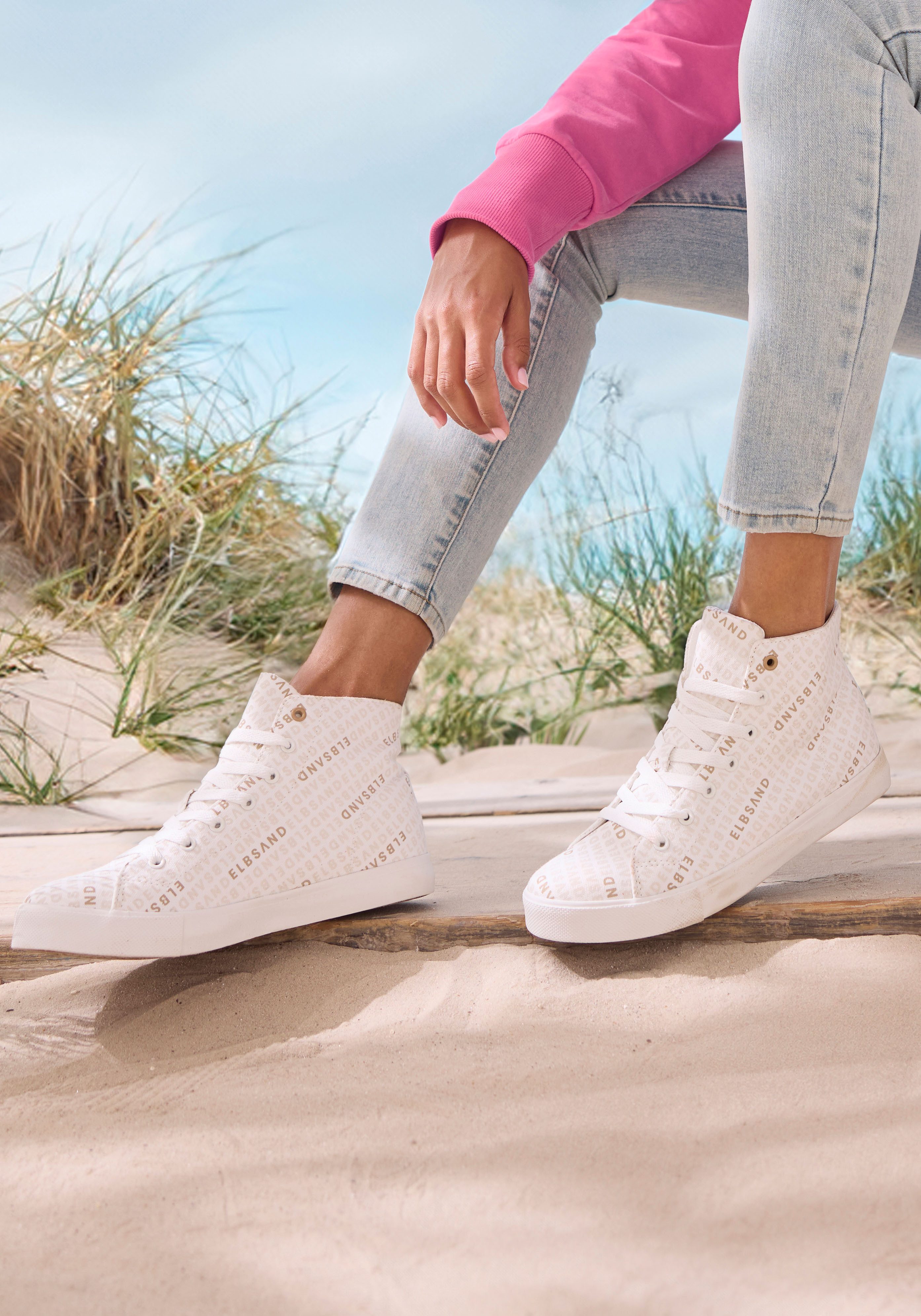 Elbsand Sneakers Textielschoenen schoenen maat 36 wit