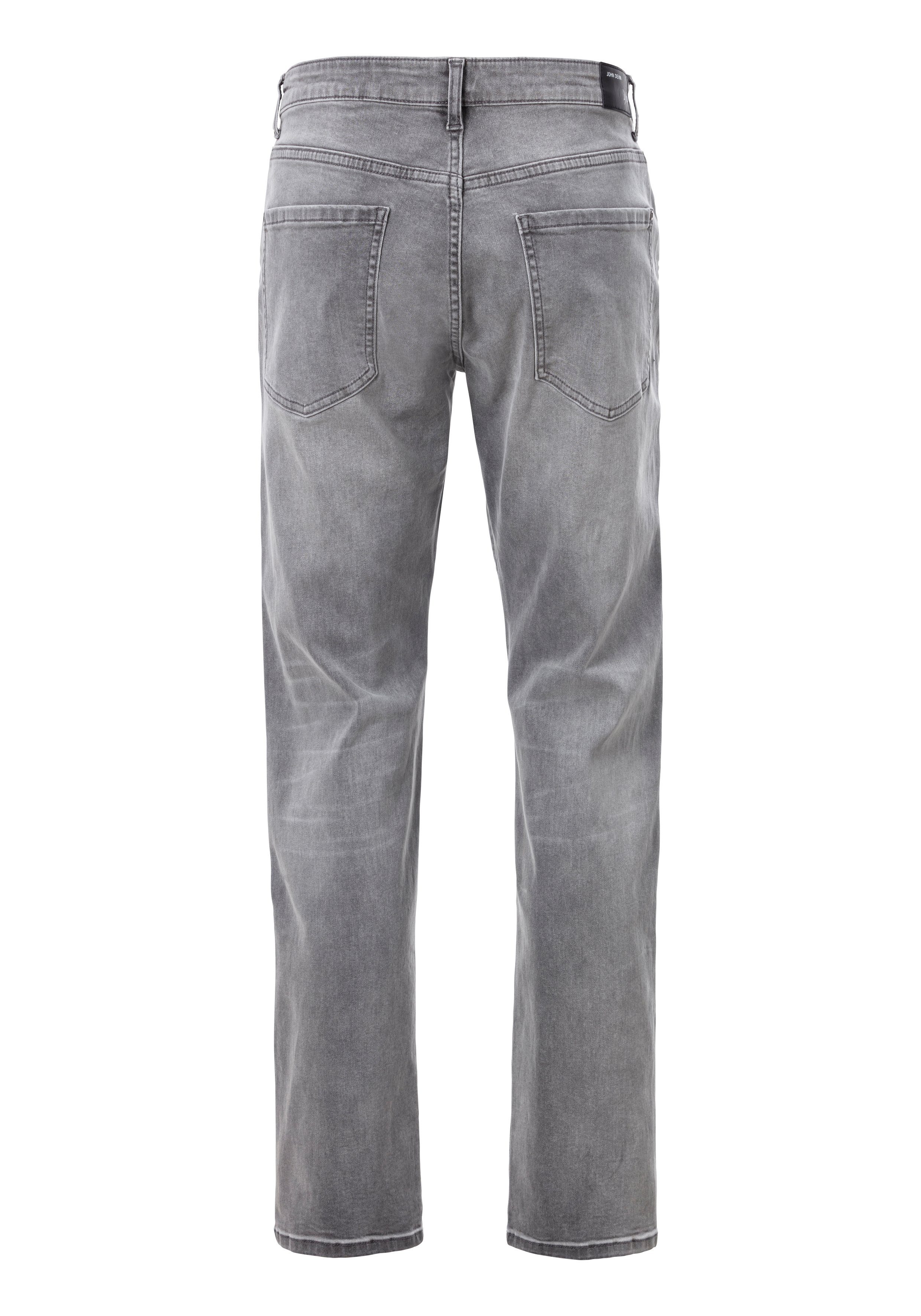 John Devin 5-pocket jeans Straight-fit Jeans in elastische denimkwaliteit
