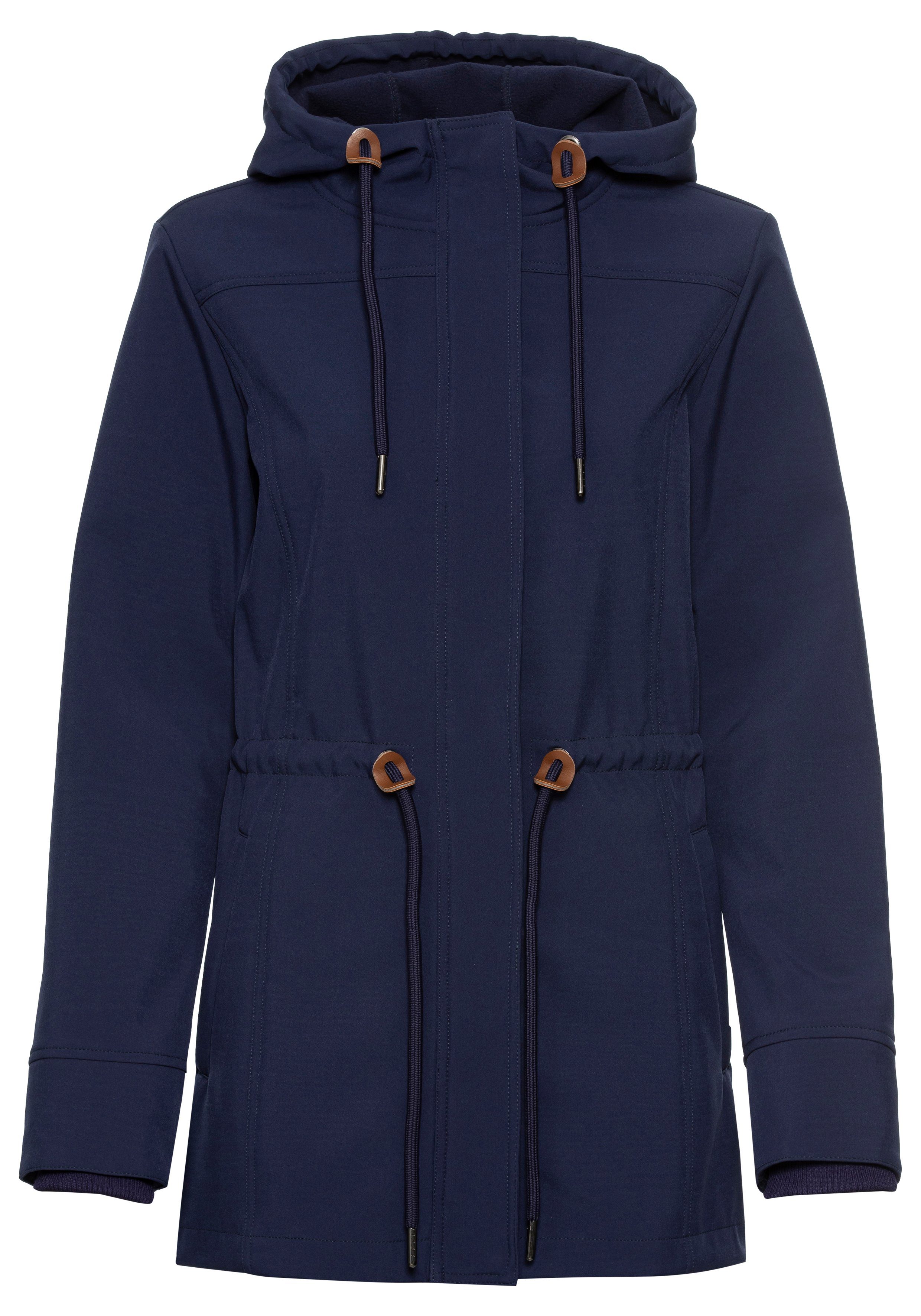 vivance active Softshell-jack met koord aan de taille