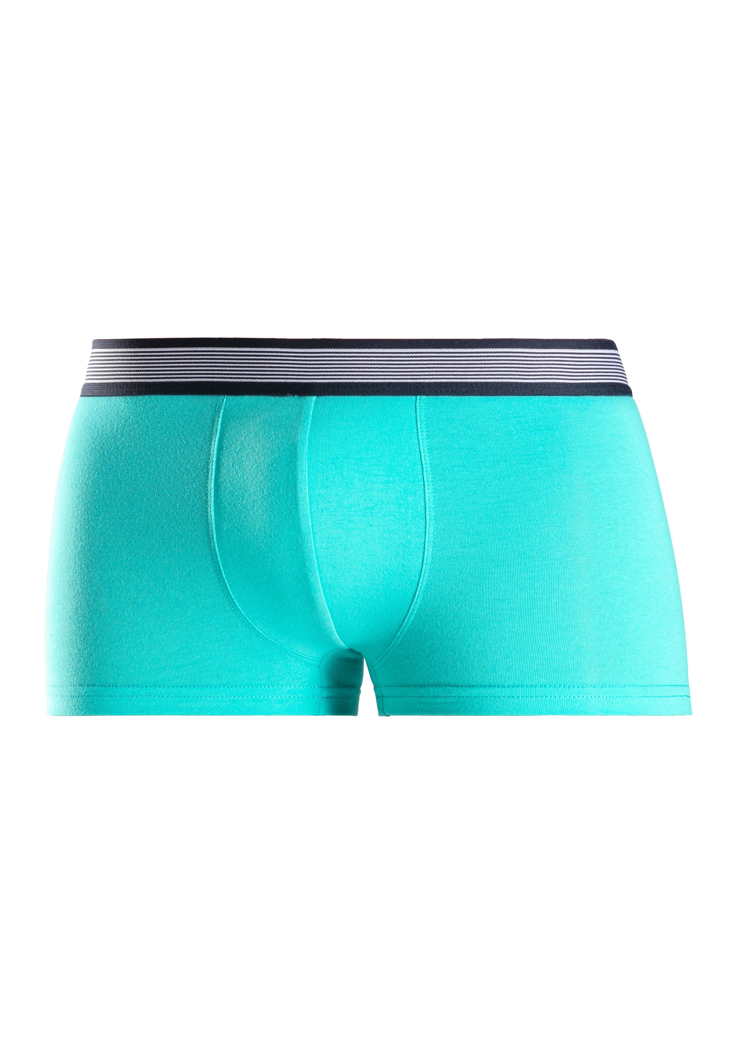 H.I.S Hipster strak zittende boxershorts van katoenmix (set, 4 stuks)