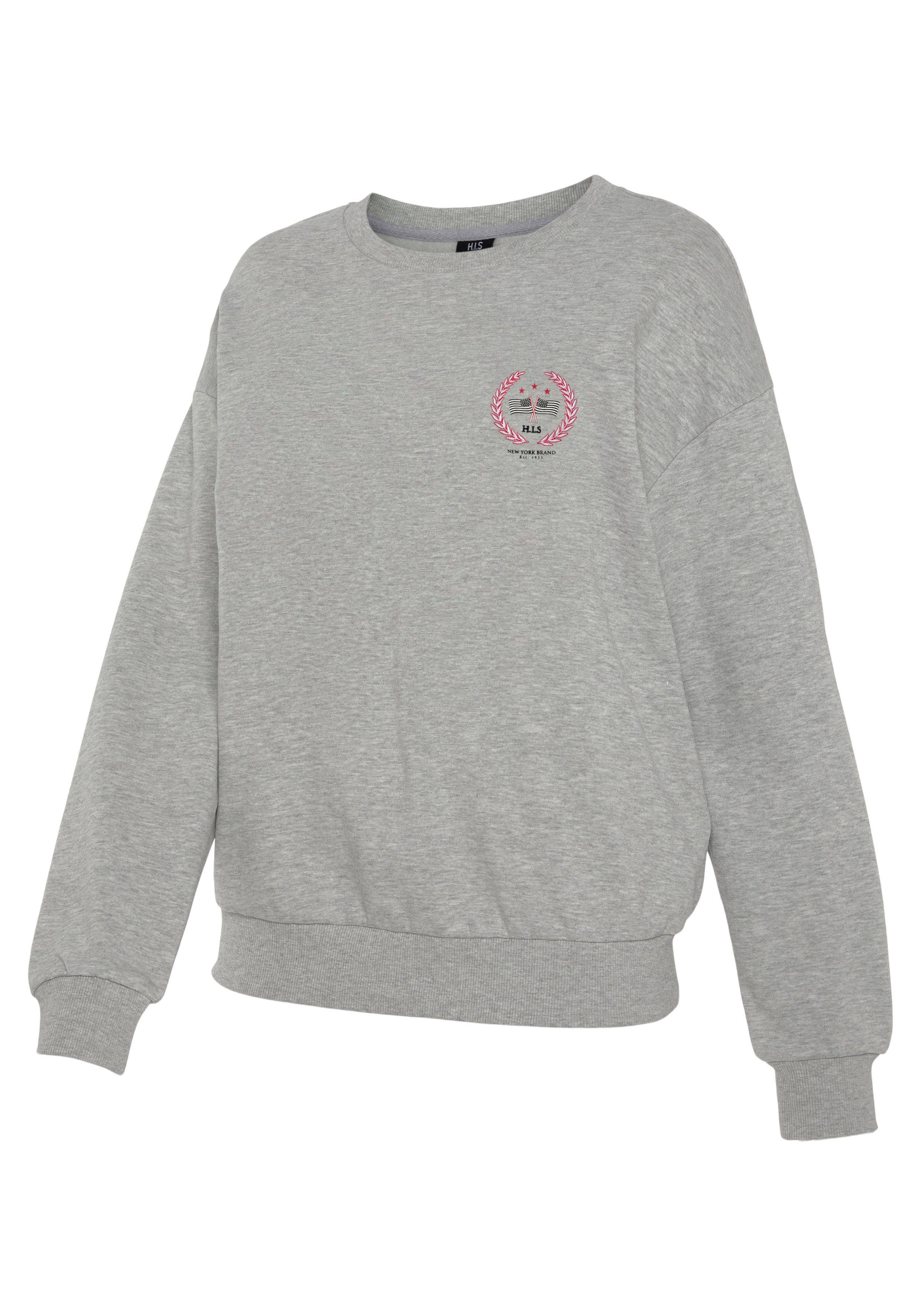 H.I.S Sweatshirt met trendy logo-print, loungeanzug (1-delig)