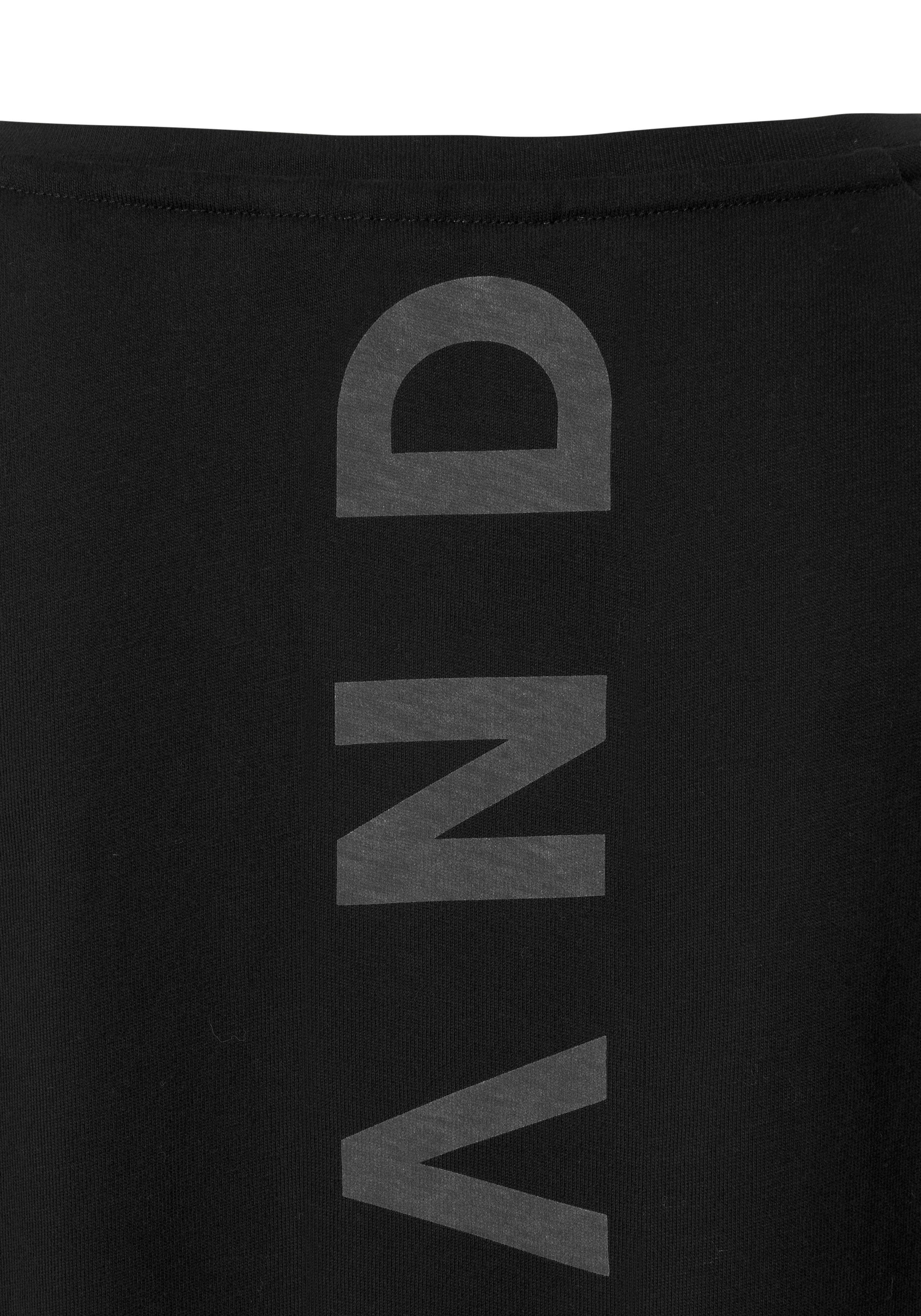 Elbsand Longsleeve TINNA met logoprint op de rug, shirt met lange mouwen van een katoenmix, sportief-casual