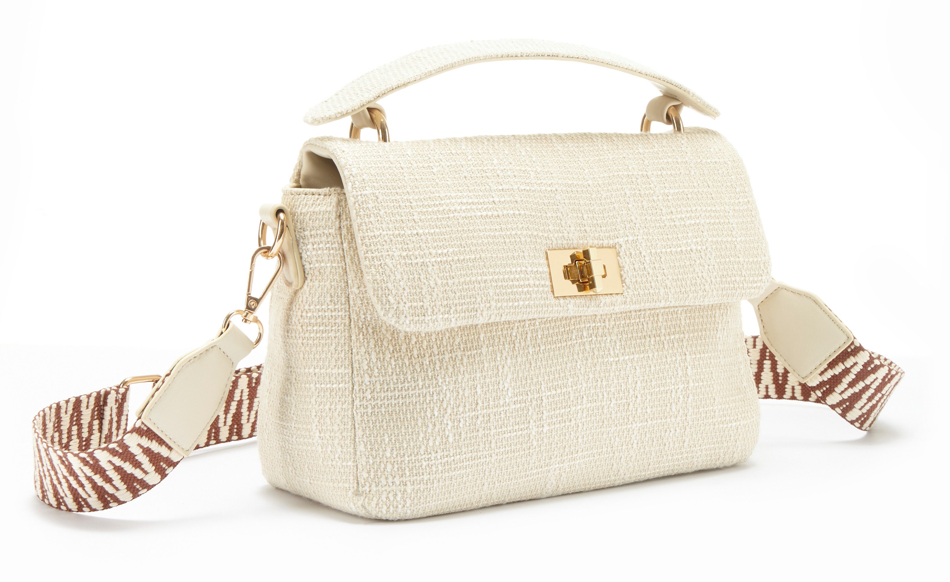 Vivance Schoudertas Handtas tassen maat 16 cm beige