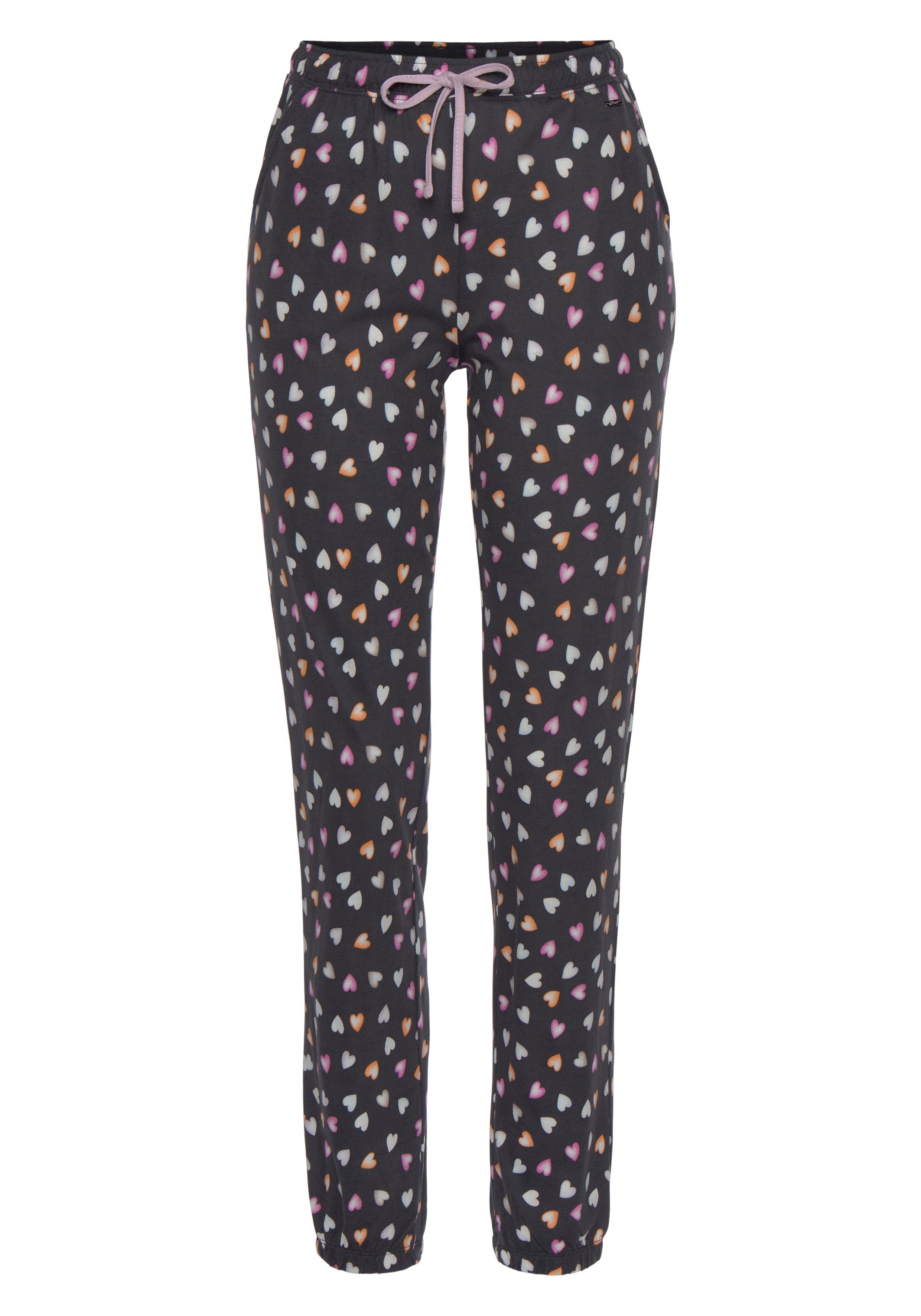 Vivance Dreams Pyjama met hartjesprint (set, 2-delig)