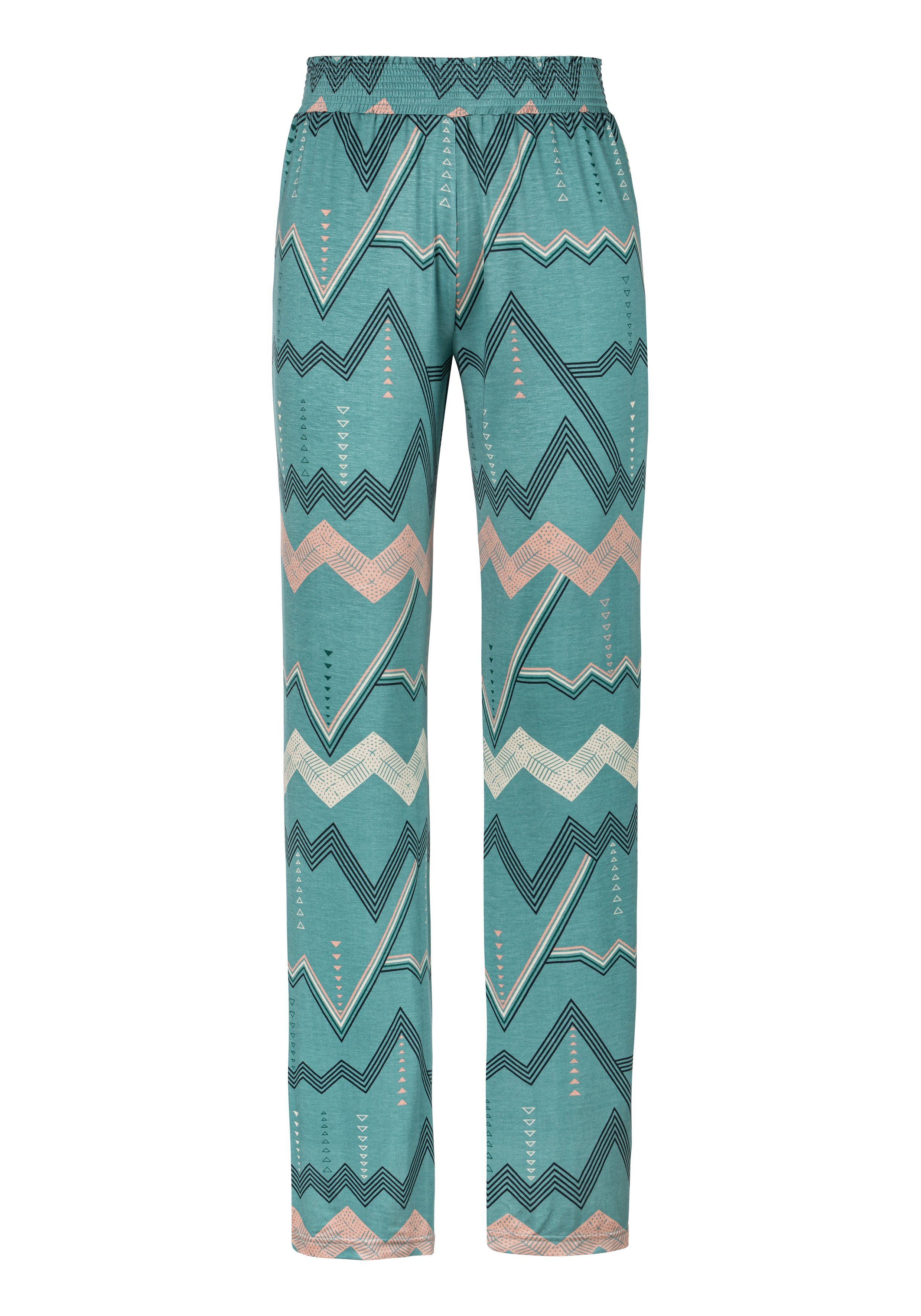 Lascana Pyjamabroek met grafisch zigzagmotief