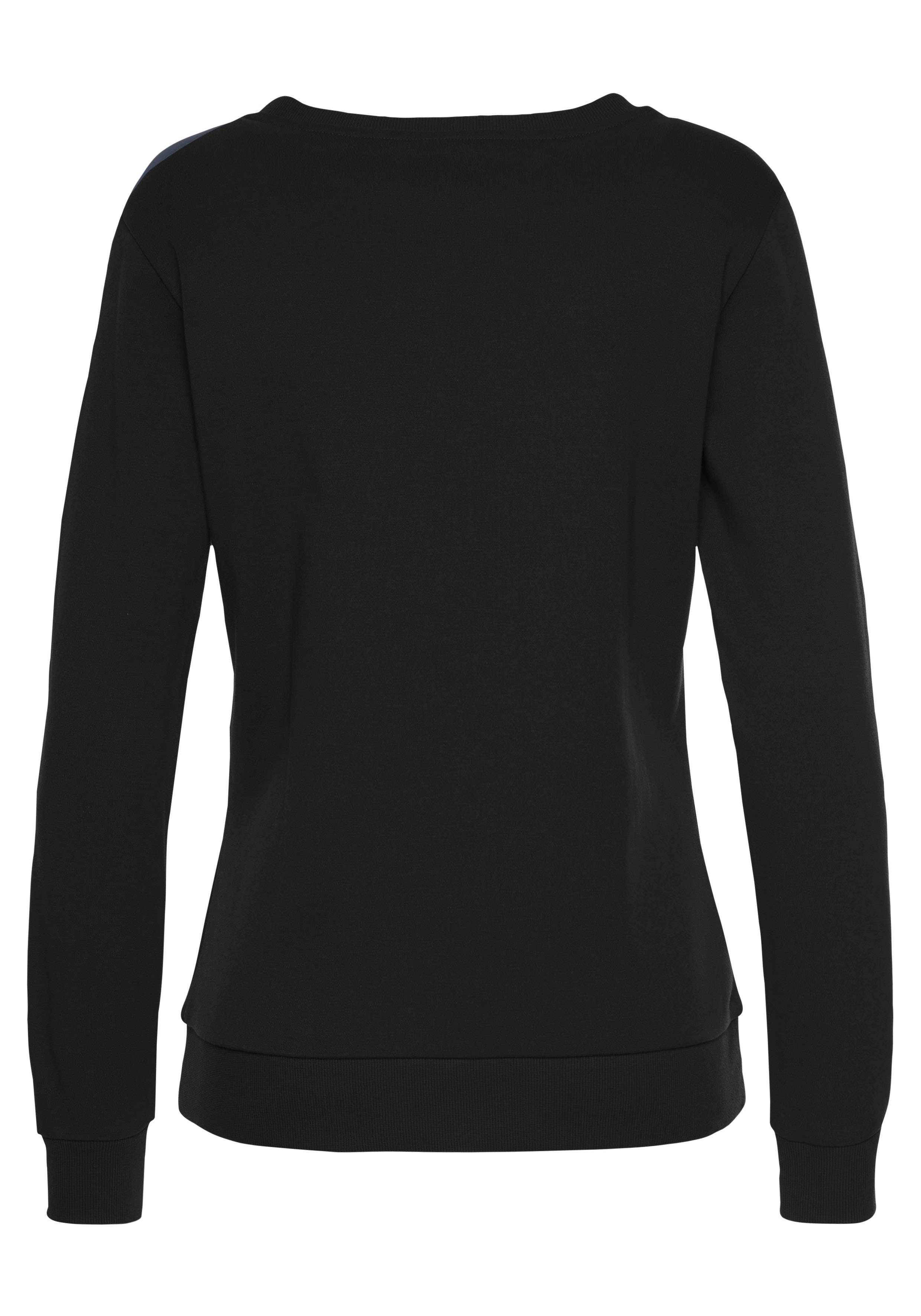 Bench. Loungewear Sweatshirt Loungeshirt met geborduurd logo, loungewear
