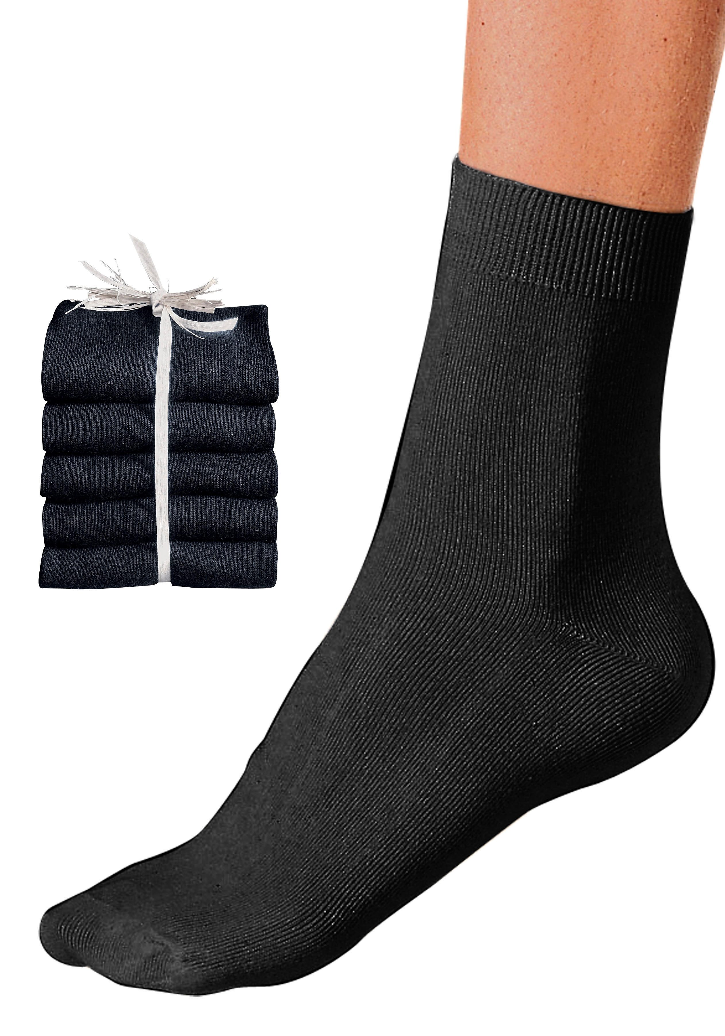 Go in Basic sokken unikleur (set, 5 paar)