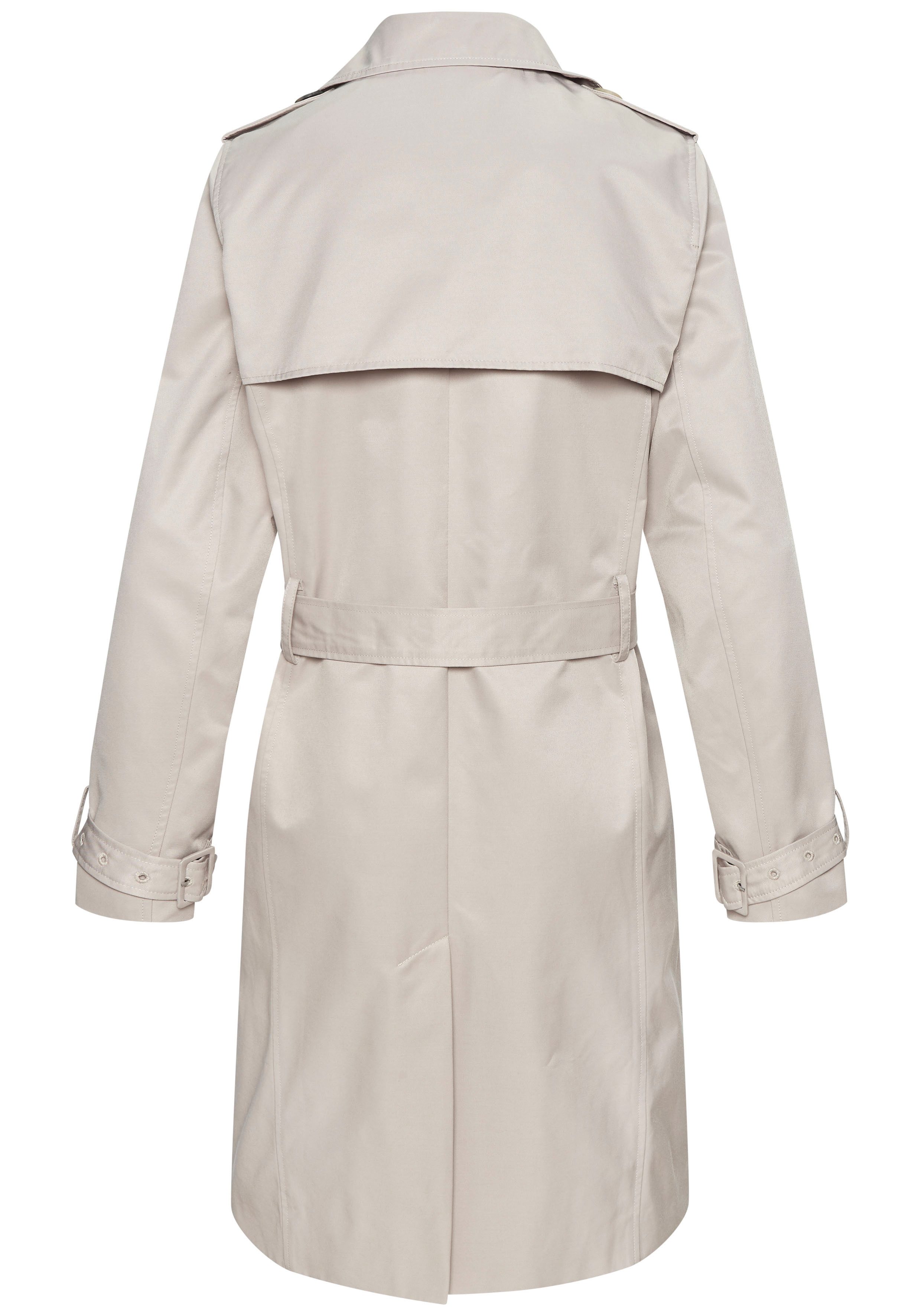 Lascana Trenchcoat met pas, onderhoudsvriendelijke materiaalmix