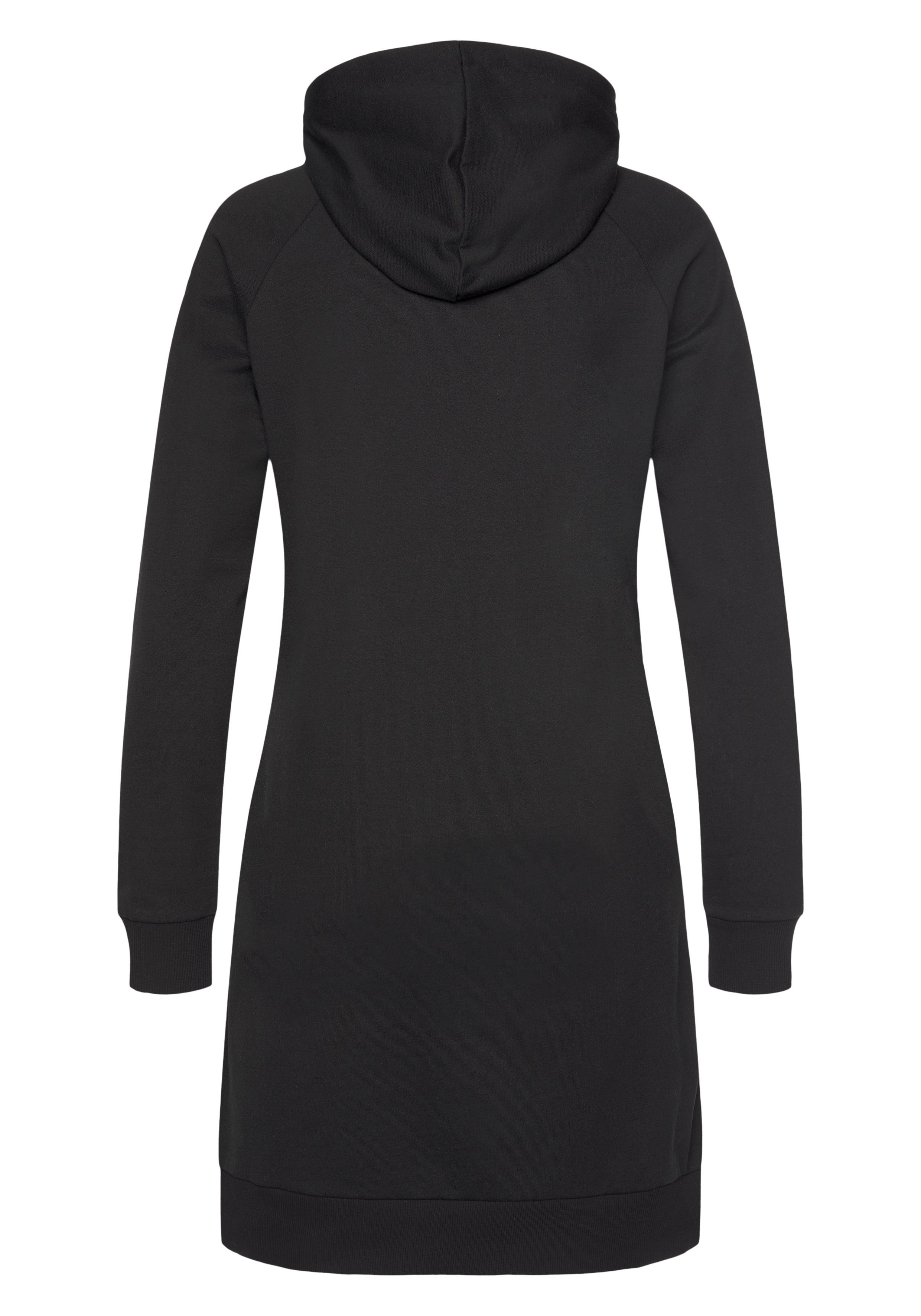 Lascana Sweatjurk Met een capuchon met capuchon en zij-ingangszakken, loungewear