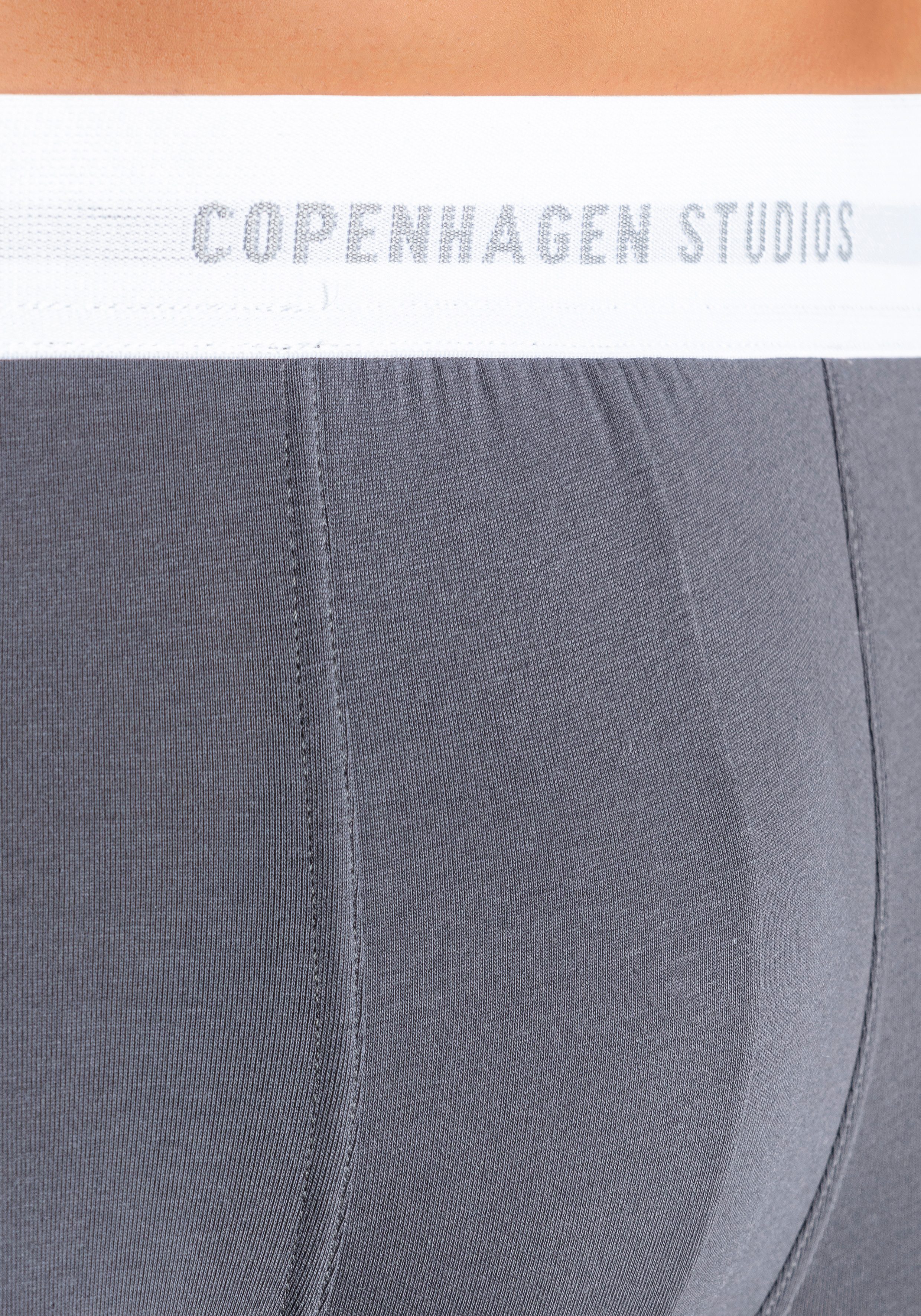 Copenhagen Studios Boxershort voor heren met witte logo-tailleband (3 stuks)