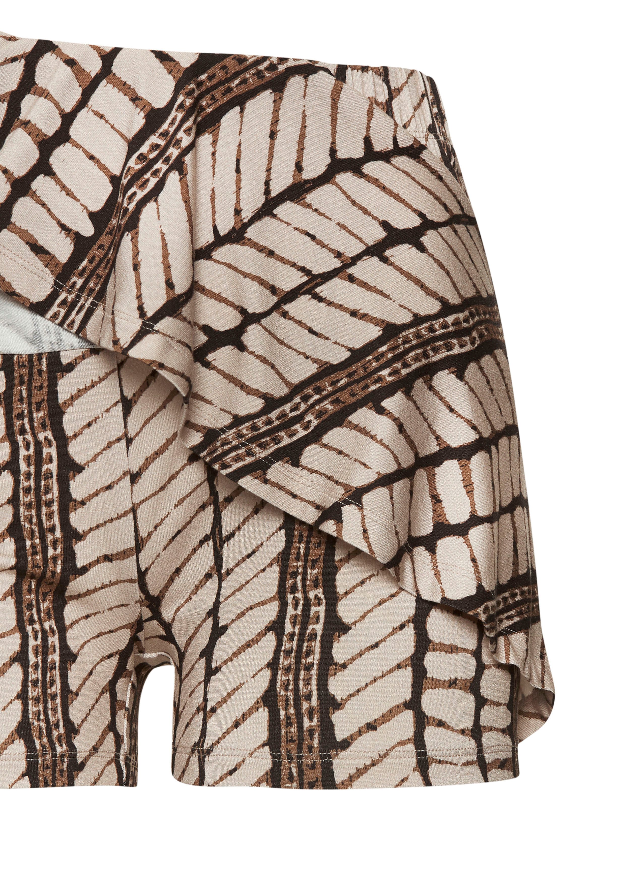 Lascana Broekrok met all-over print, skort, rok (skirt) inclusief broek (short)