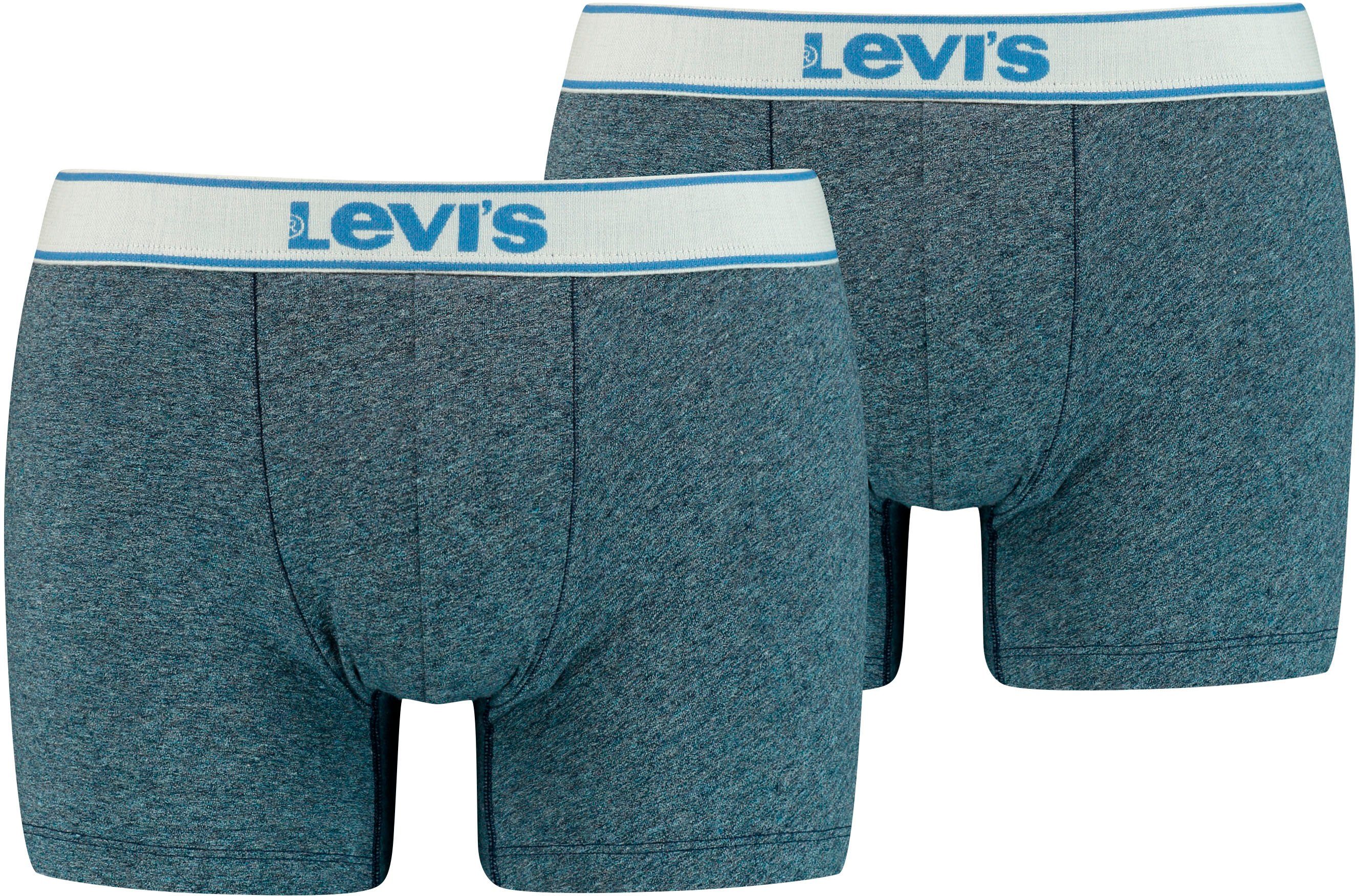 Levi's® Boxershort LEVIS MEN VNTG HTR BOXER BRIEF ORG CO 2P (2 stuks, Set van 2)