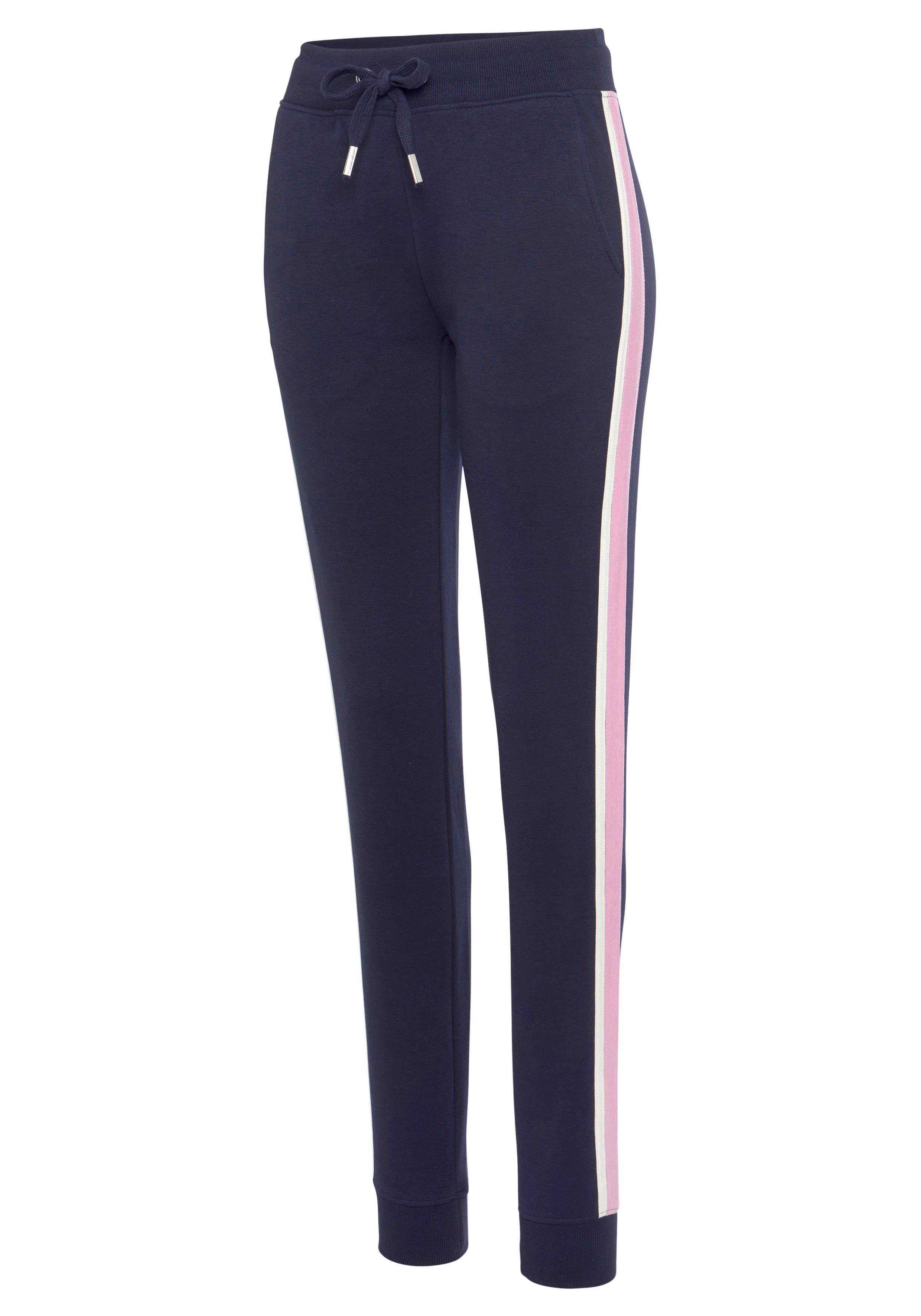 Vivance Sweatpants Sweatbroek met contrasterende accenten, loungeanzug (1-delig)