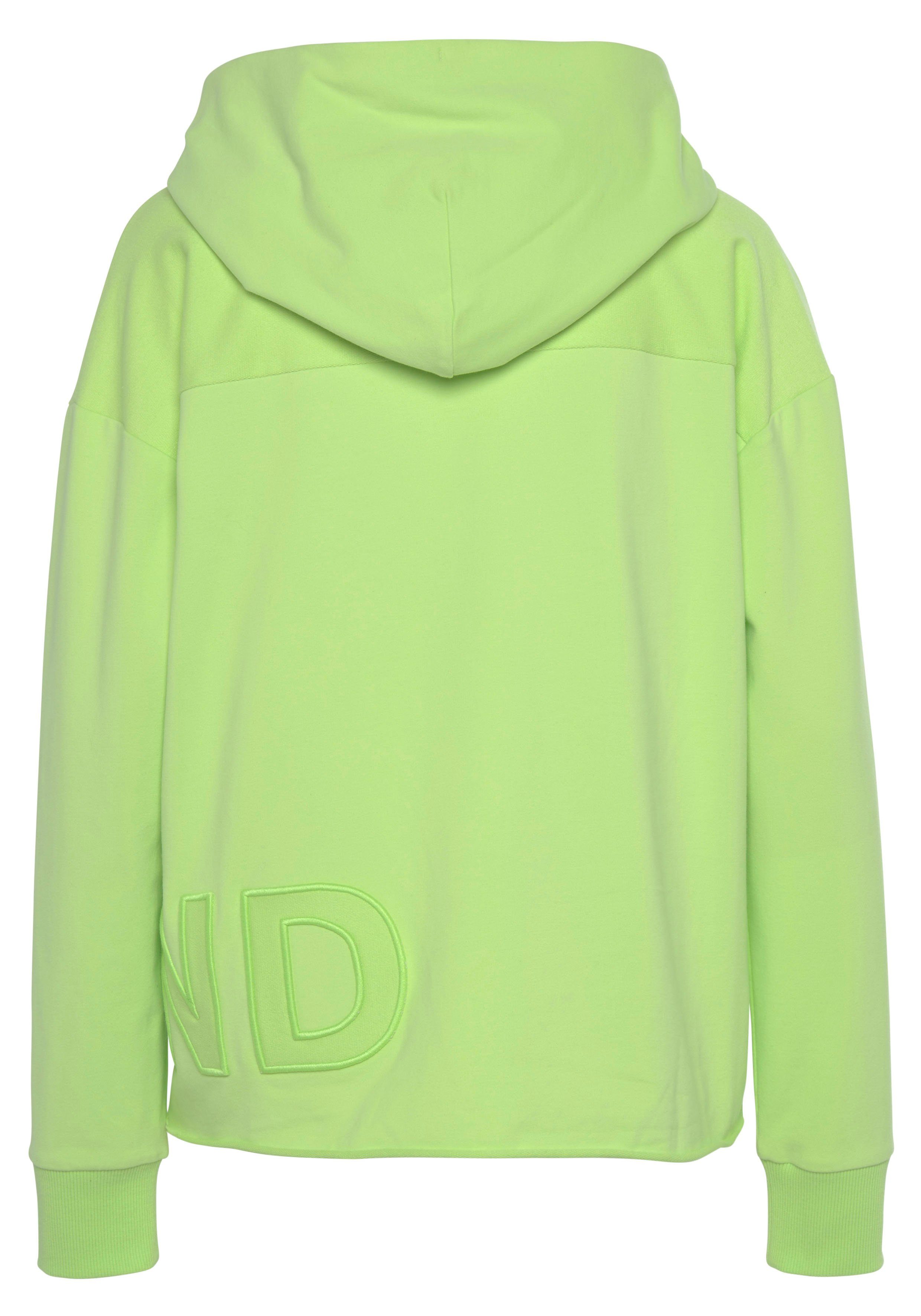 Elbsand Hoodie ELGIN met logo-borduurwerk, losse hoodie van elastische katoen