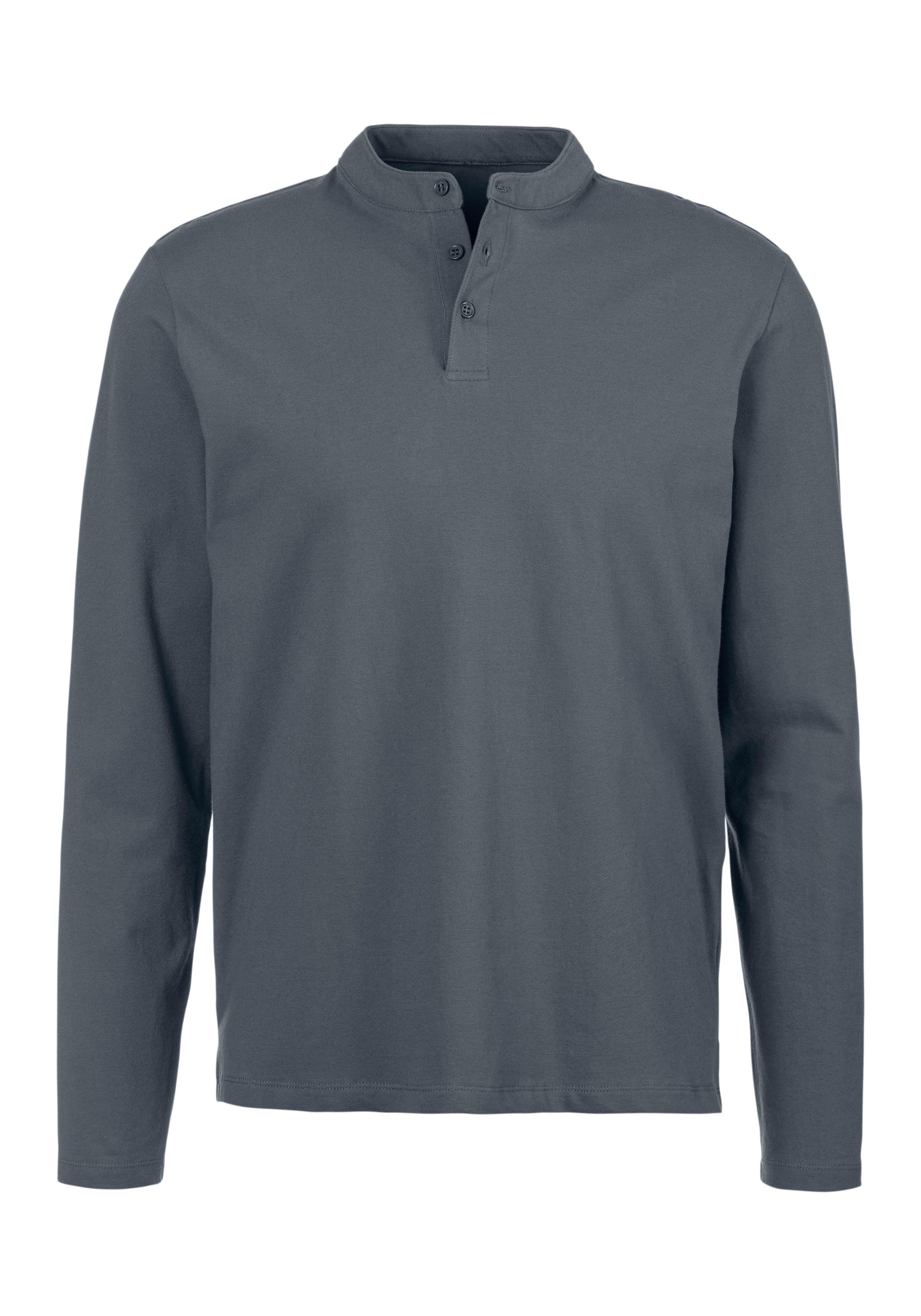 John Devin Poloshirt Met opstaande kraag Regular-Fit, van katoen-piqué heren maat M (48/50)