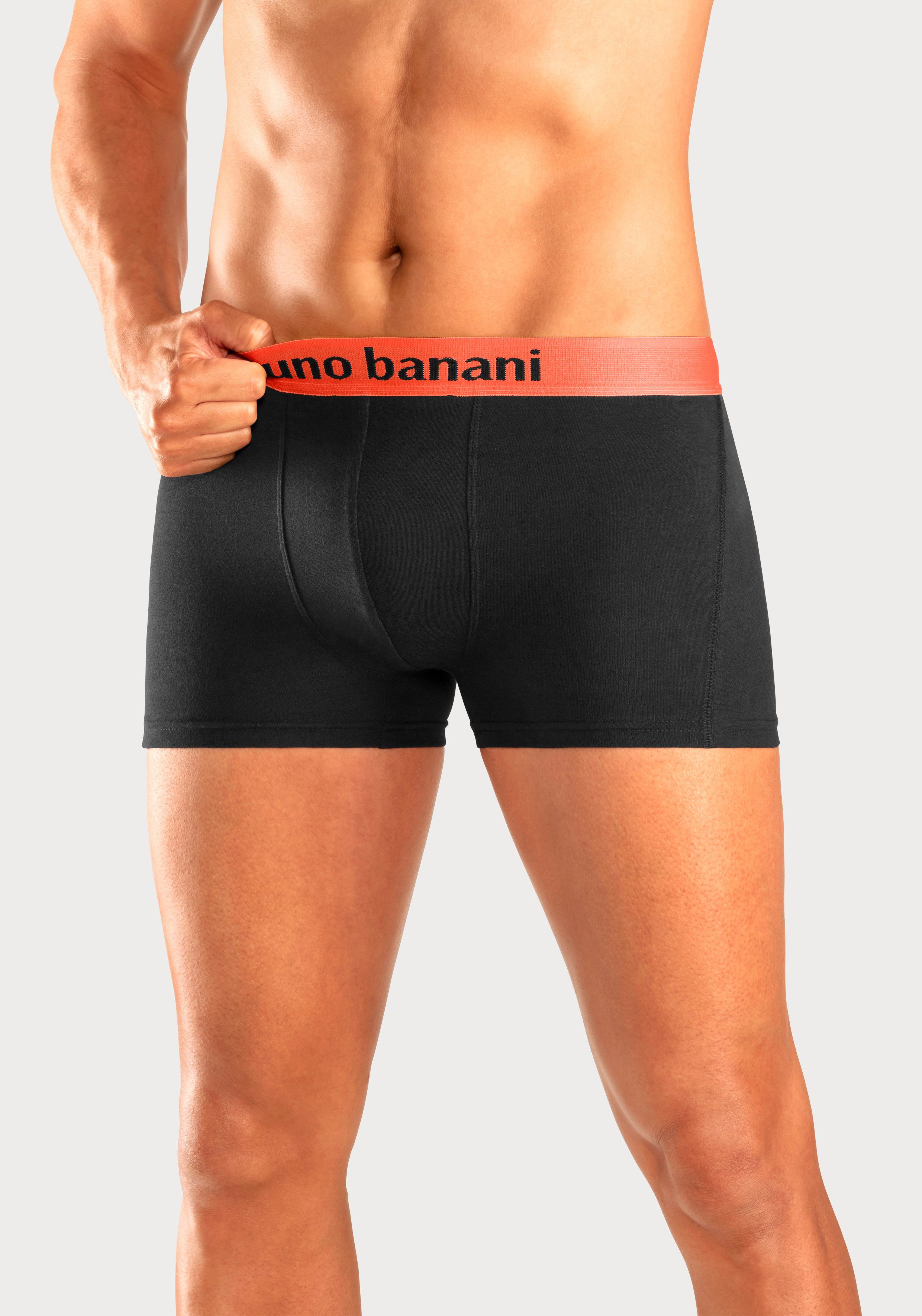 Bruno Banani Boxershort voor heren met gekleurd merkopschrift bij de boord (set, 4 stuks)