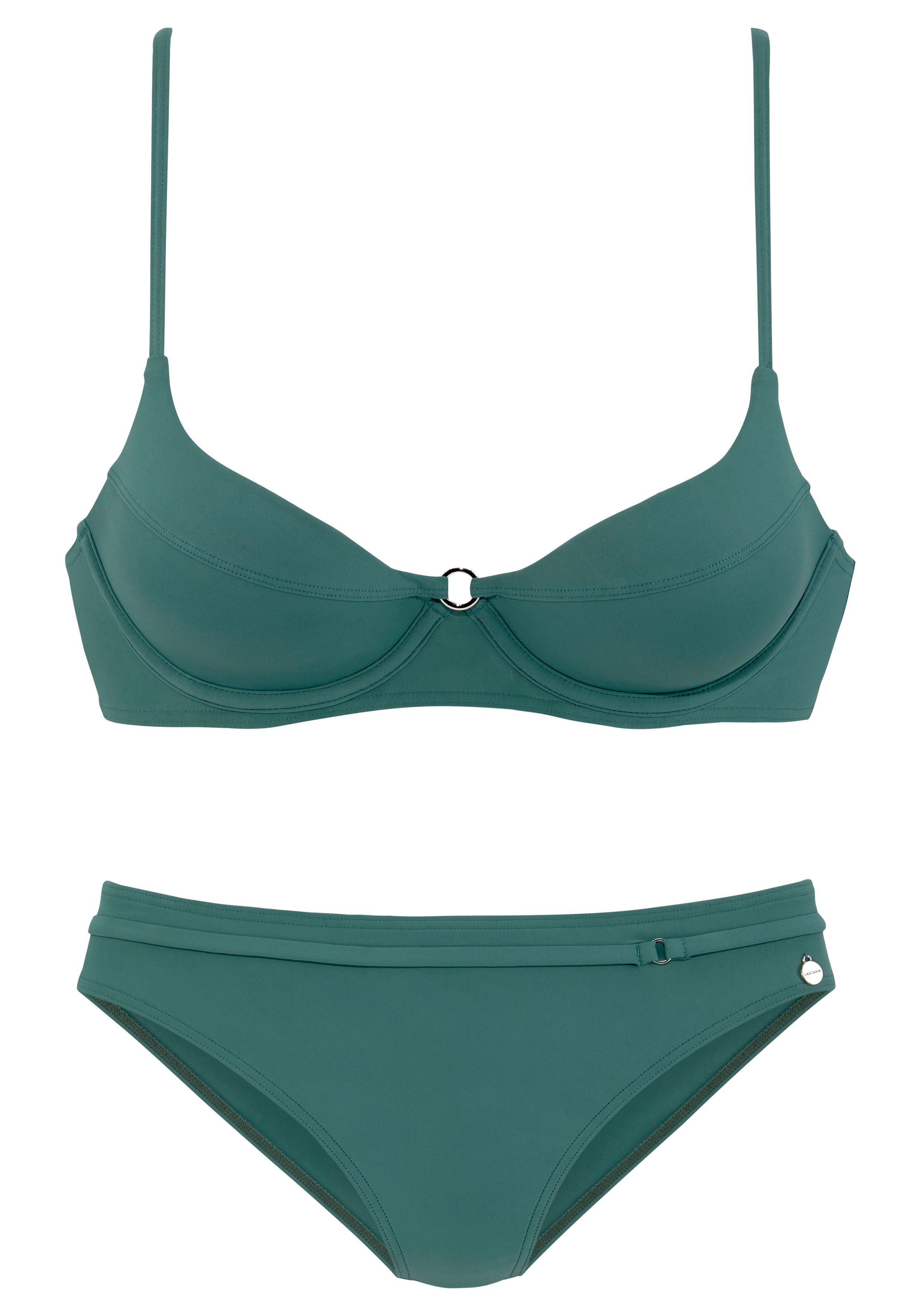 Lascana Beugelbikini met gewatteerde cups en sierring