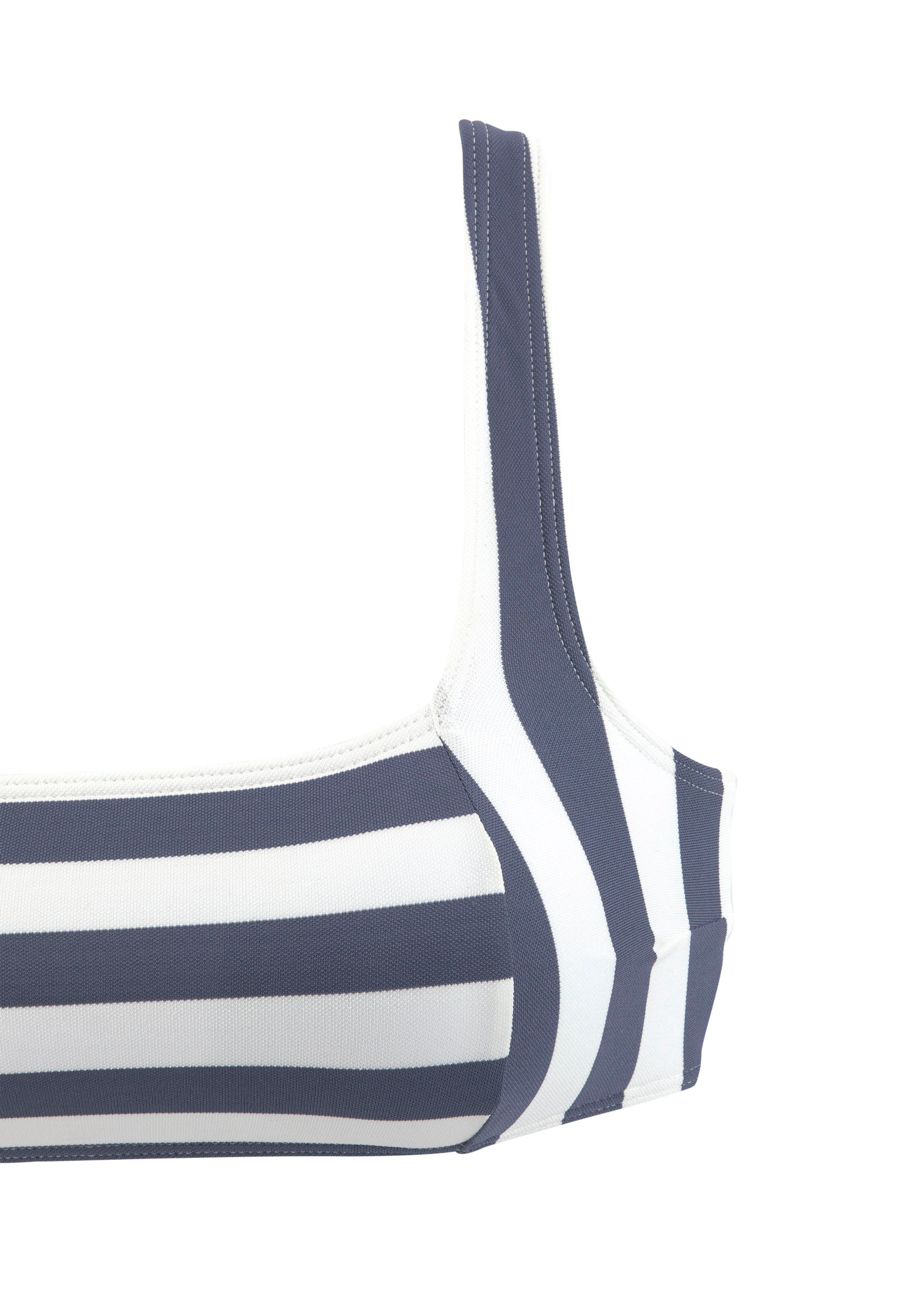 Venice Beach Bustierbikini met geweven strepen