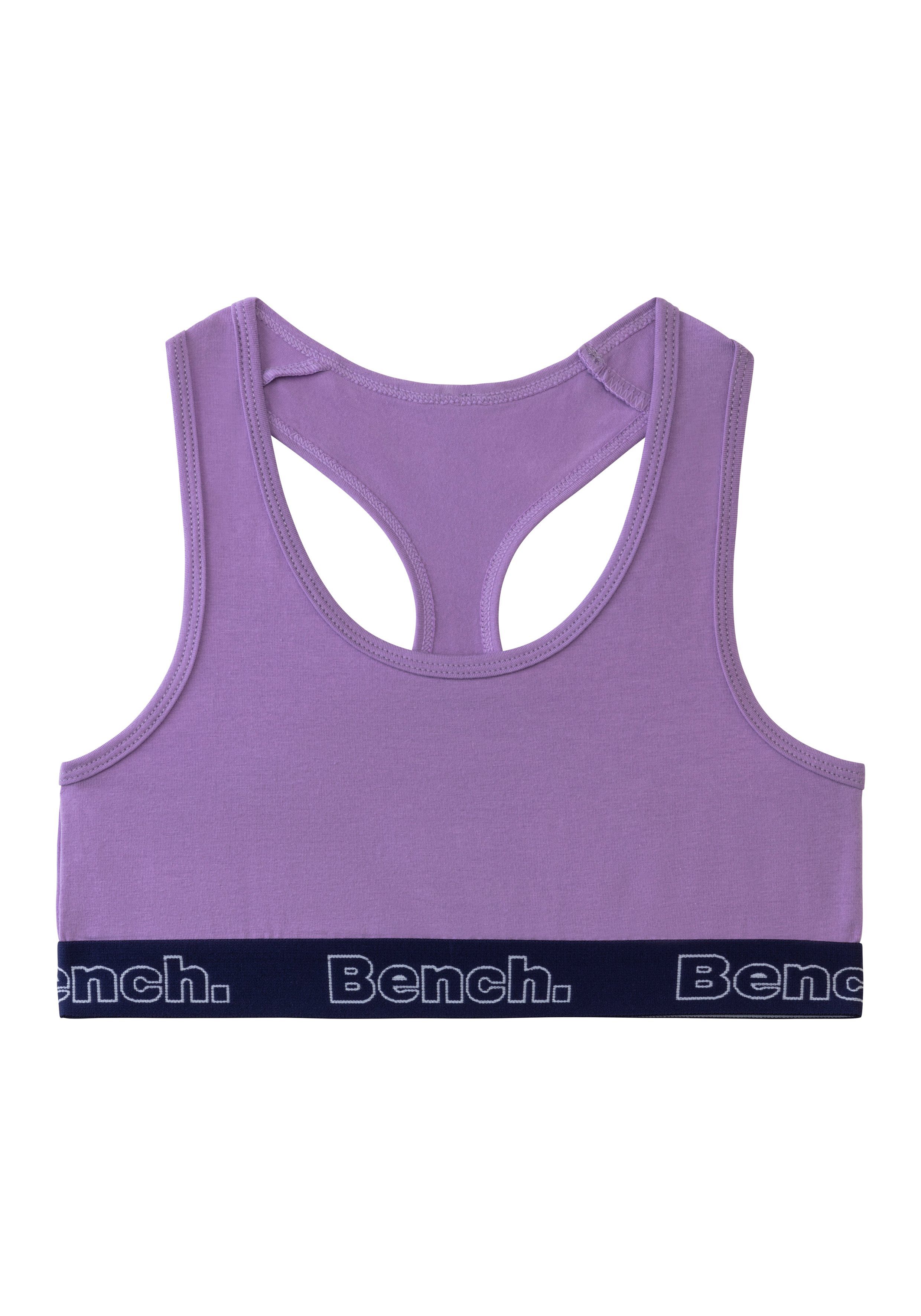 Bench. Bustier met contrasterende boord en racerback (set, 3-delig) ondergoed maat 134/140 paars