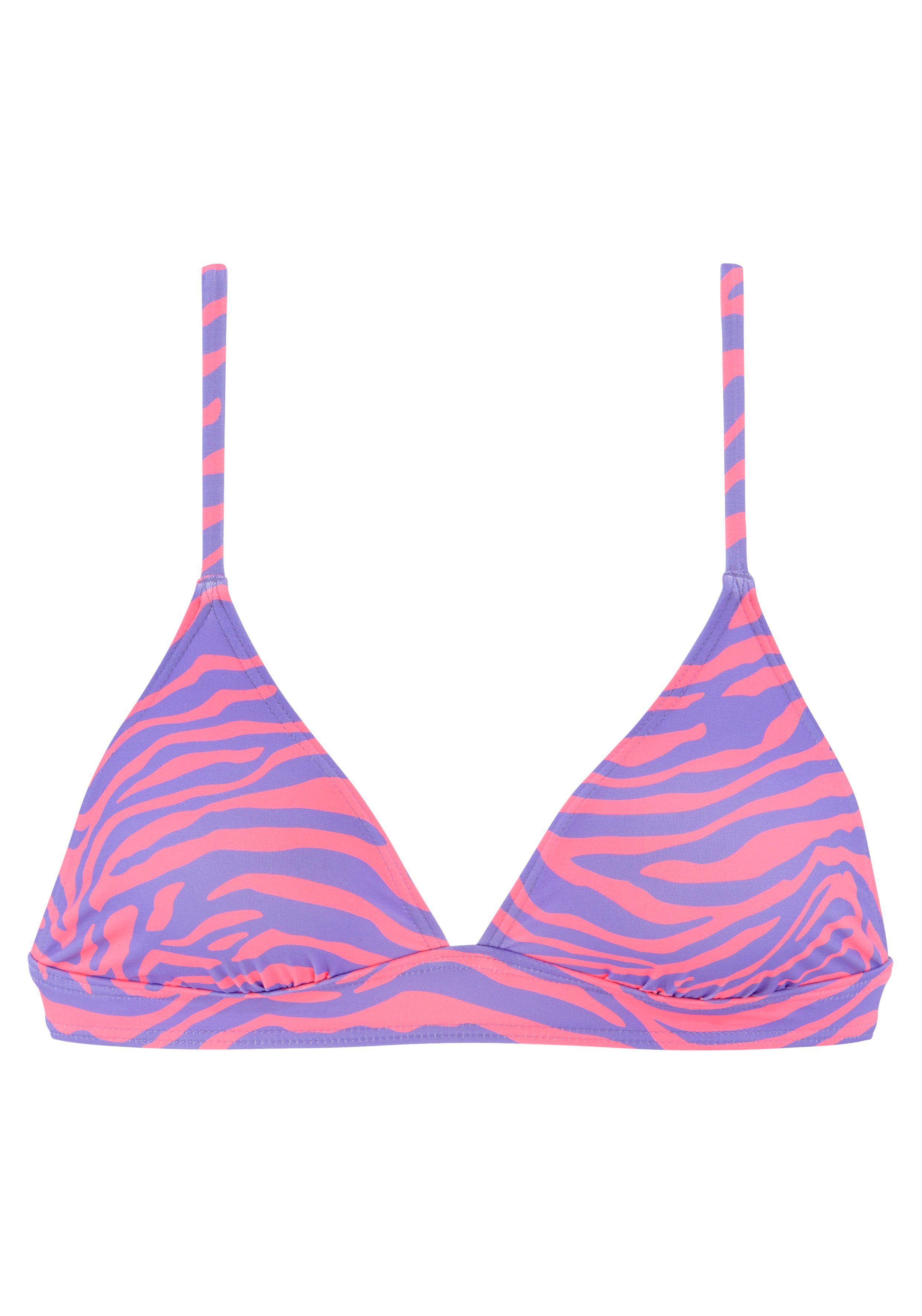 Venice Beach Triangel-bikinitop Fjella in tweekleurige animal-look