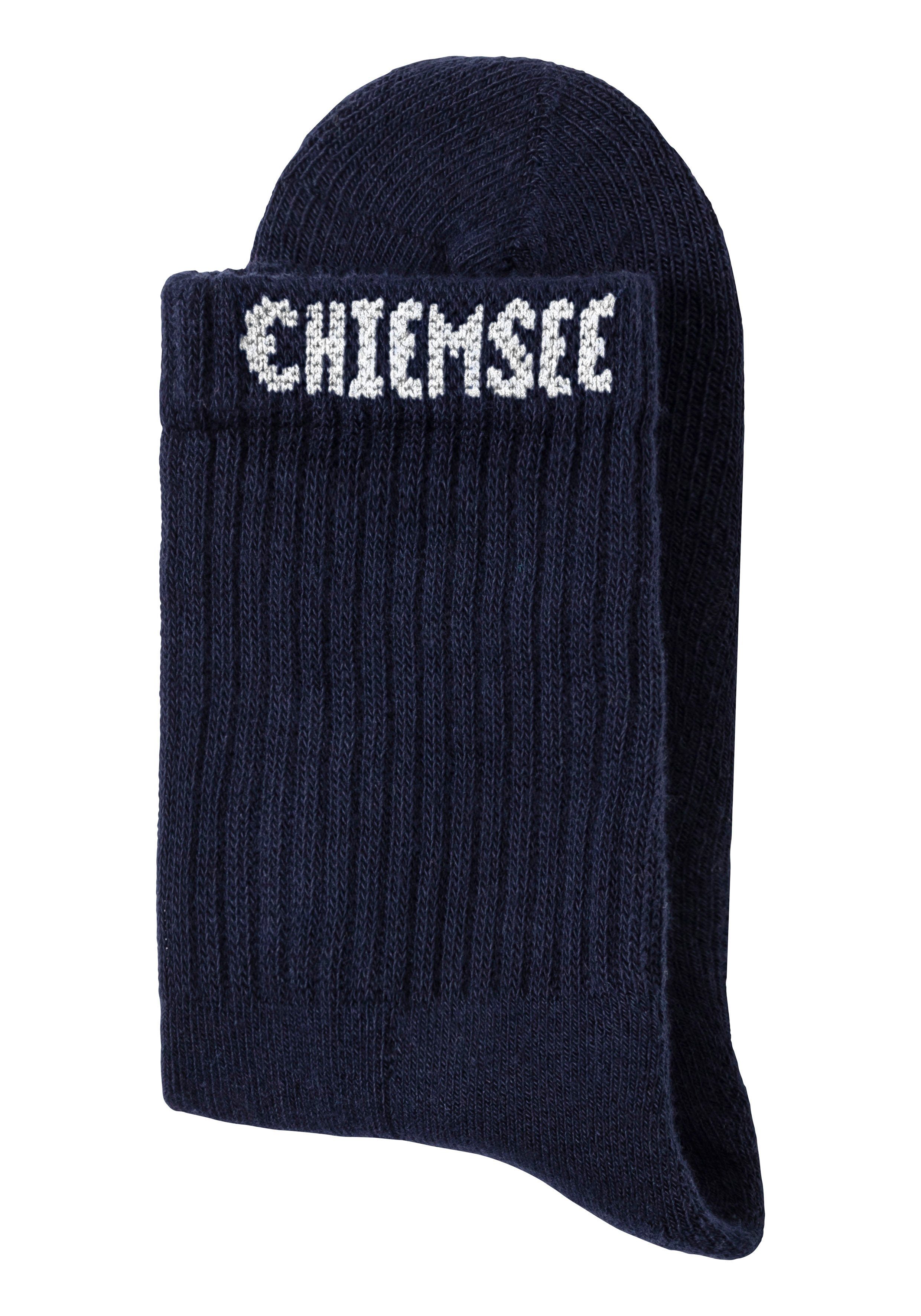 Chiemsee Tennissokken met gebreid merknamen (set, 6 paar)