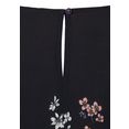 lascana blouse zonder sluiting met bloemenprint zwart