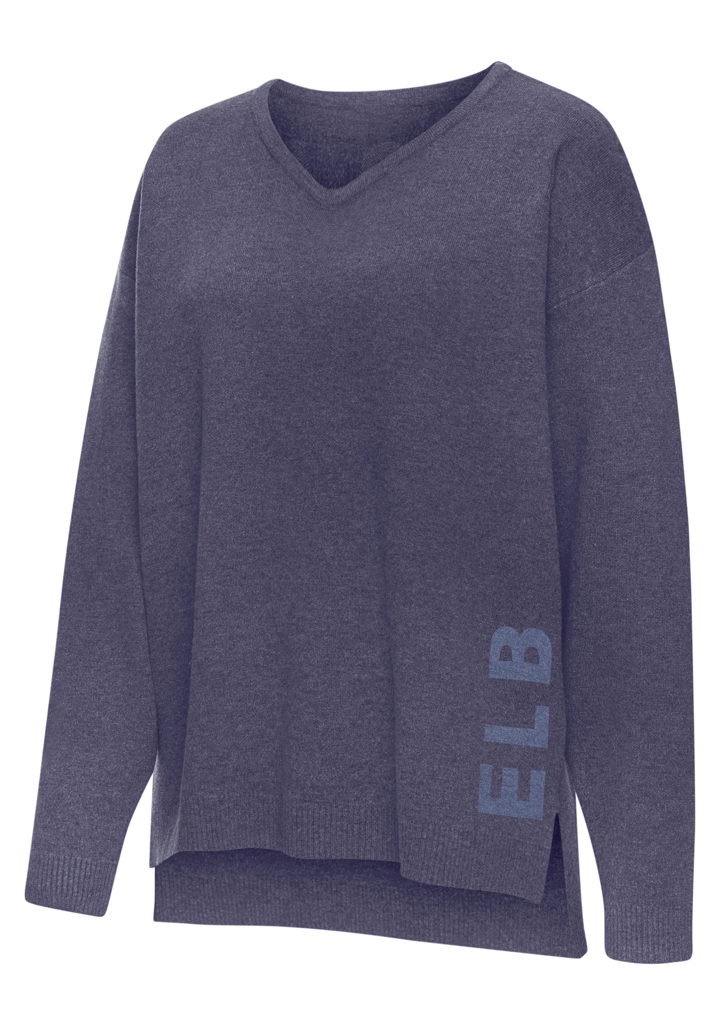 Elbsand Sweater van hoogwaardige brei tops & hoodies maat 40/42 blauw