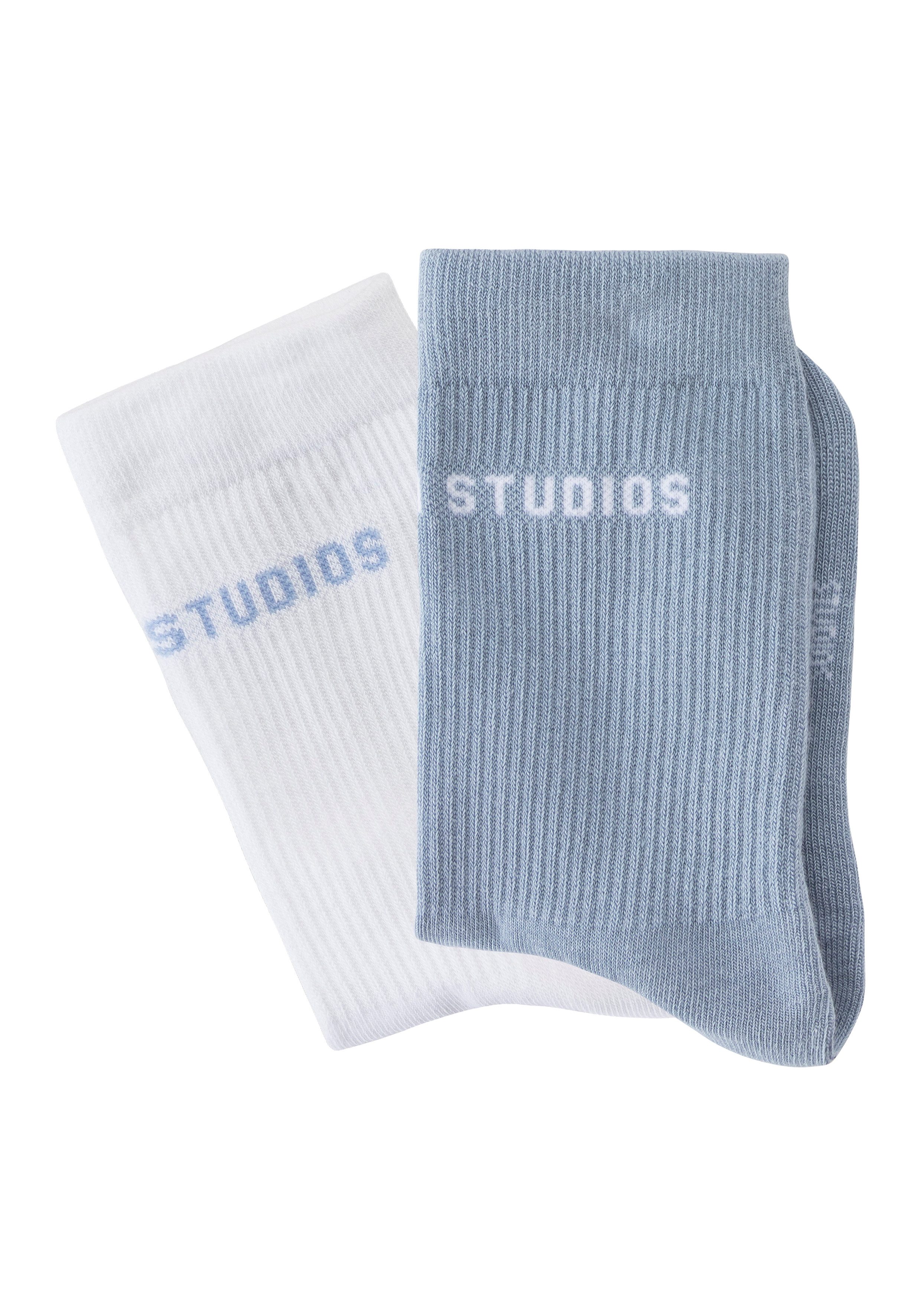 Copenhagen Studios Tennissokken zonder frotté (set, 2 paar) heren maat 35-38 blauw