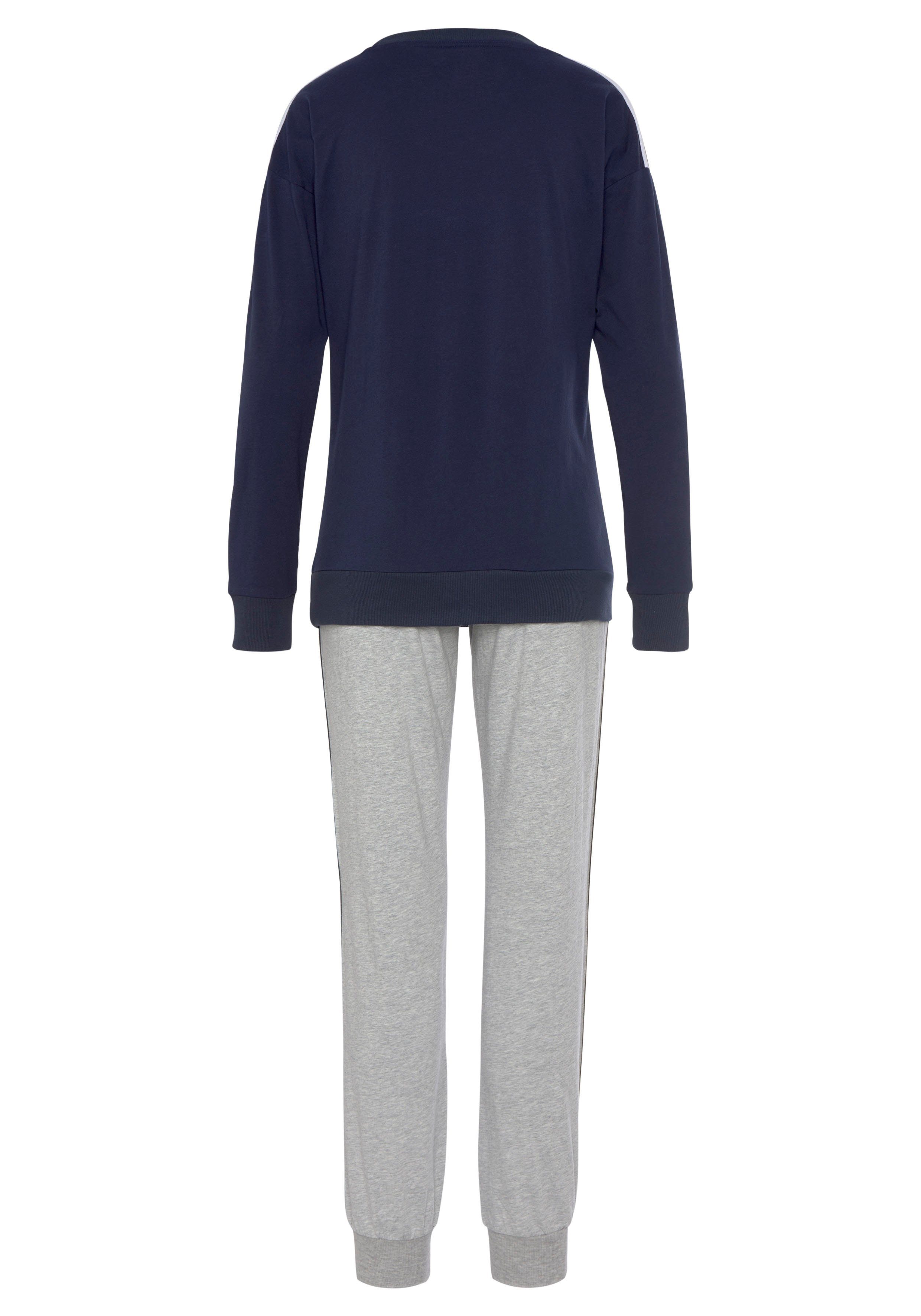 Vivance Dreams Pyjama met contrastkleurige tapedetails (2-delig, 1 stuk)